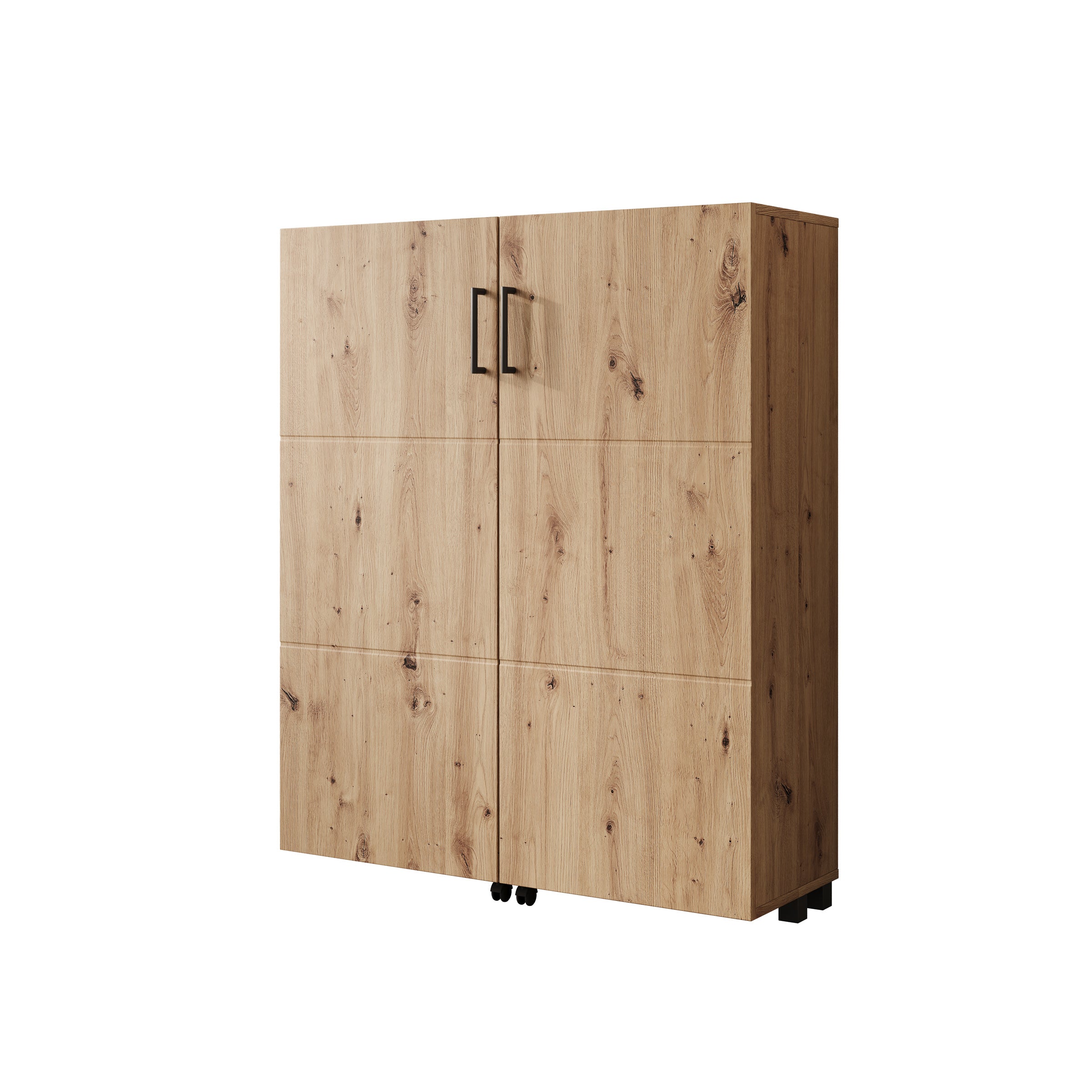 Inverly - Schoenenkast - Eikenpatroon - 92x33x113 cm