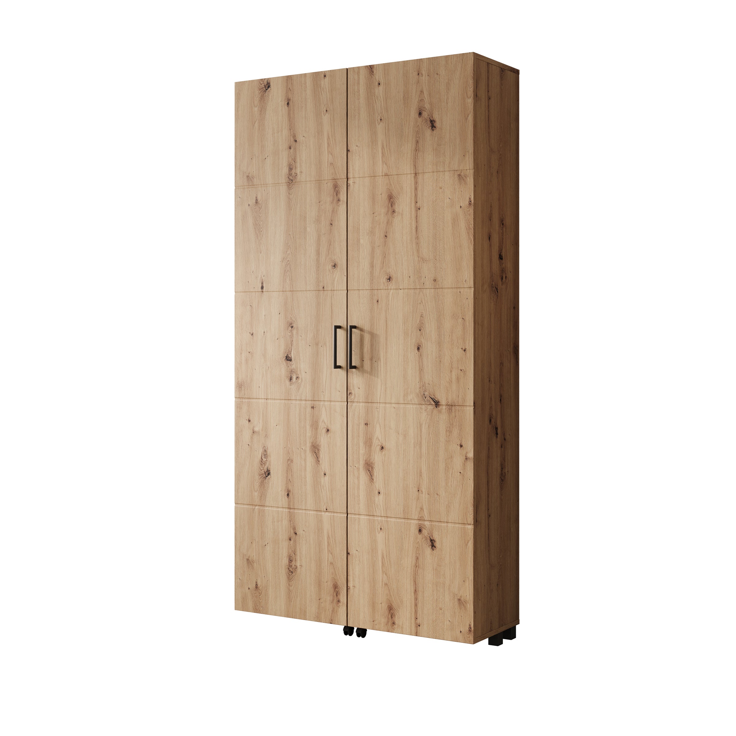 Inverly - Schoenenkast - Eikenpatroon - 92x33x185 cm