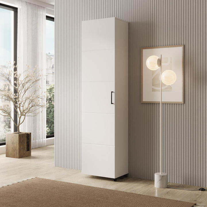 Inverly - Schoenenkast - Wit - 46x33x185 cm