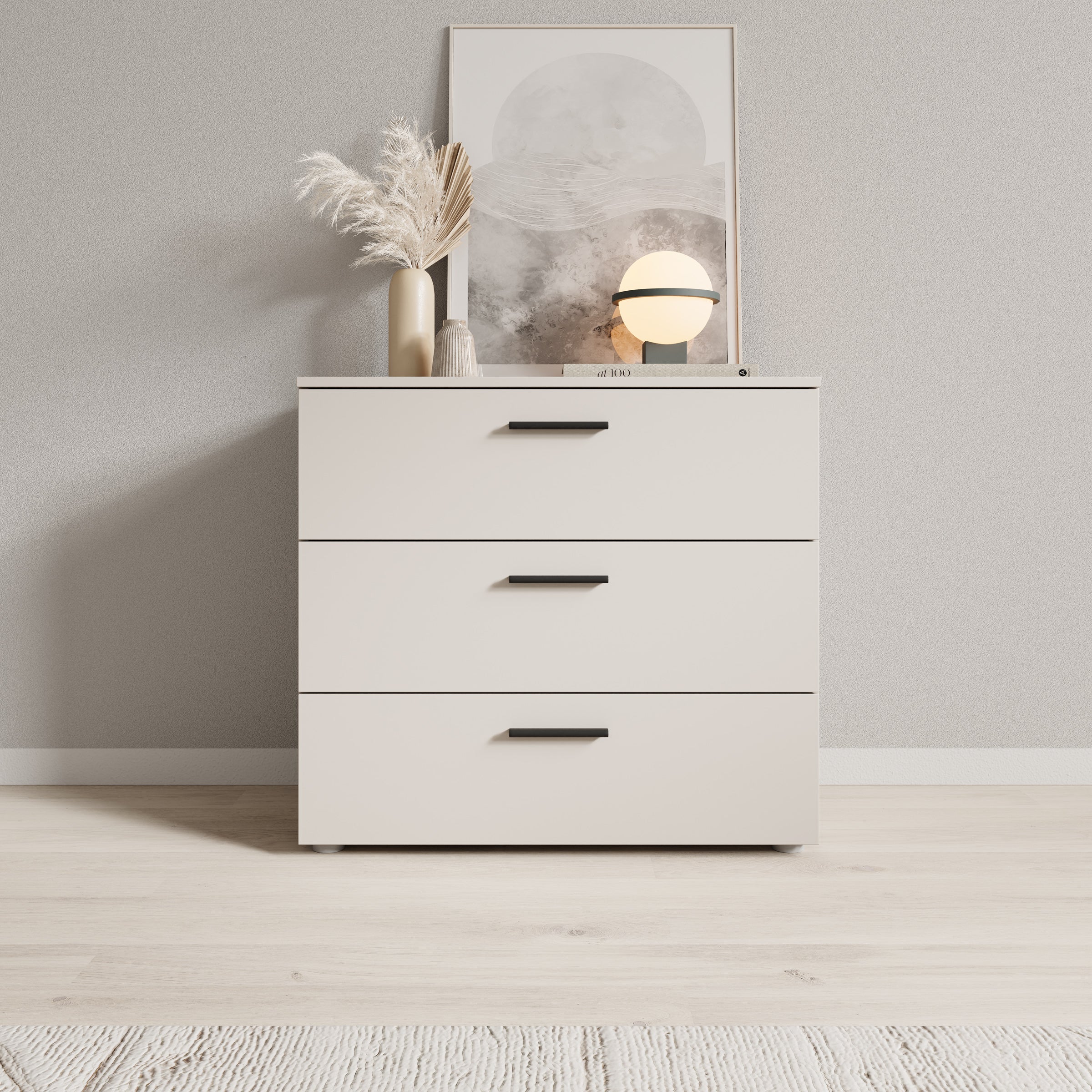 Isandro - Ladekast - Beige - 80x41x84 cm