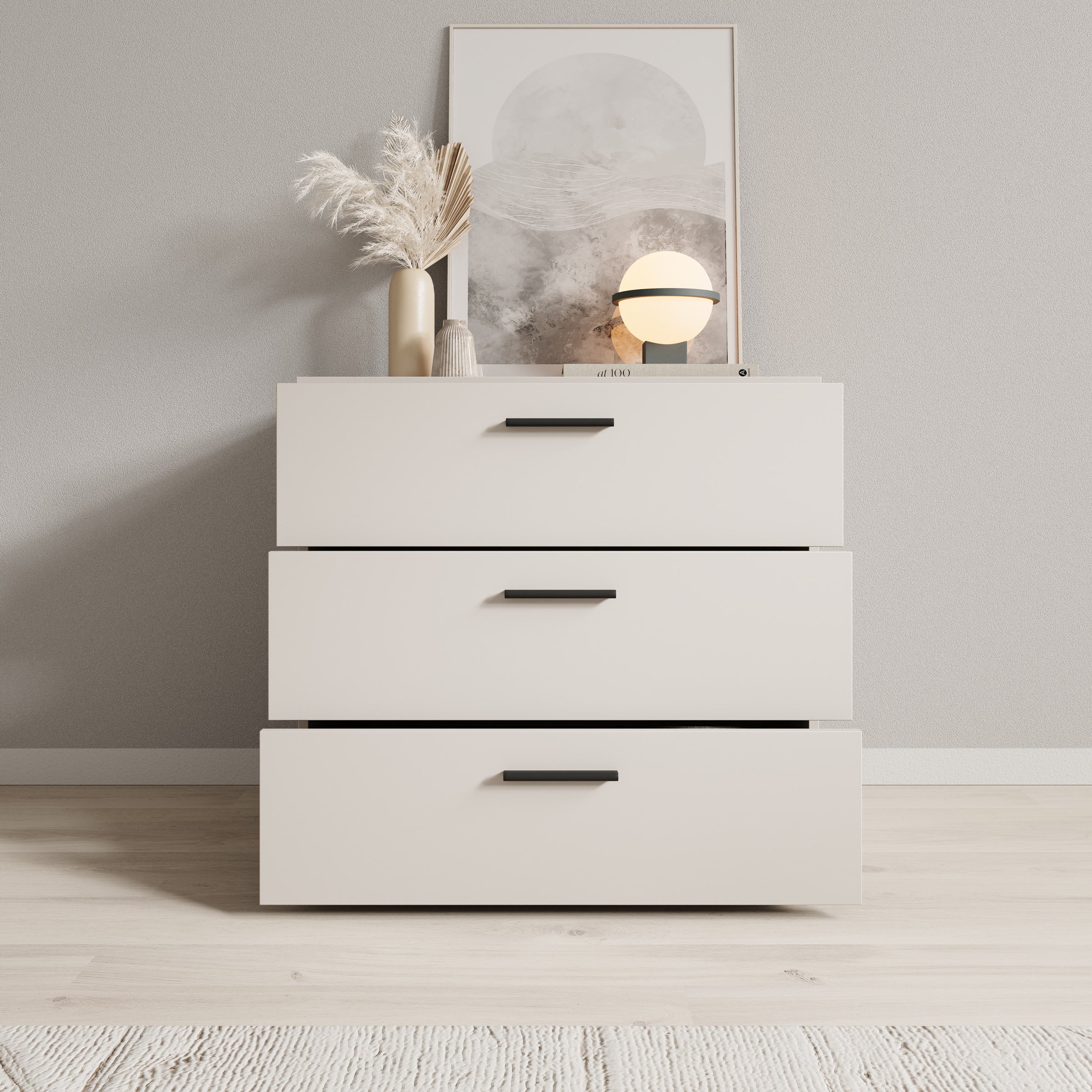 Isandro - Ladekast - Beige - 80x41x84 cm