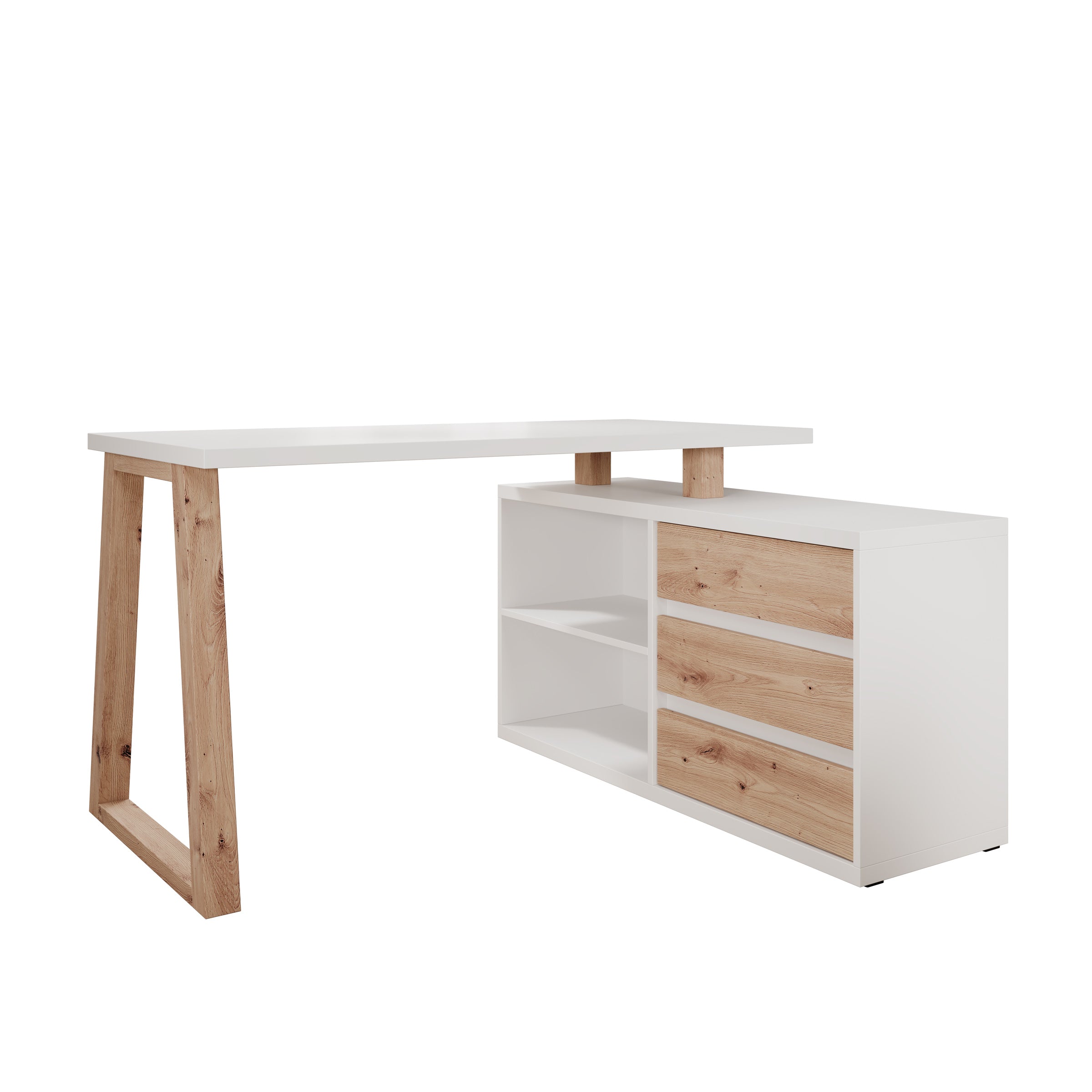 Ithaca 2 - Bureau - Wit - 135x65x75 cm