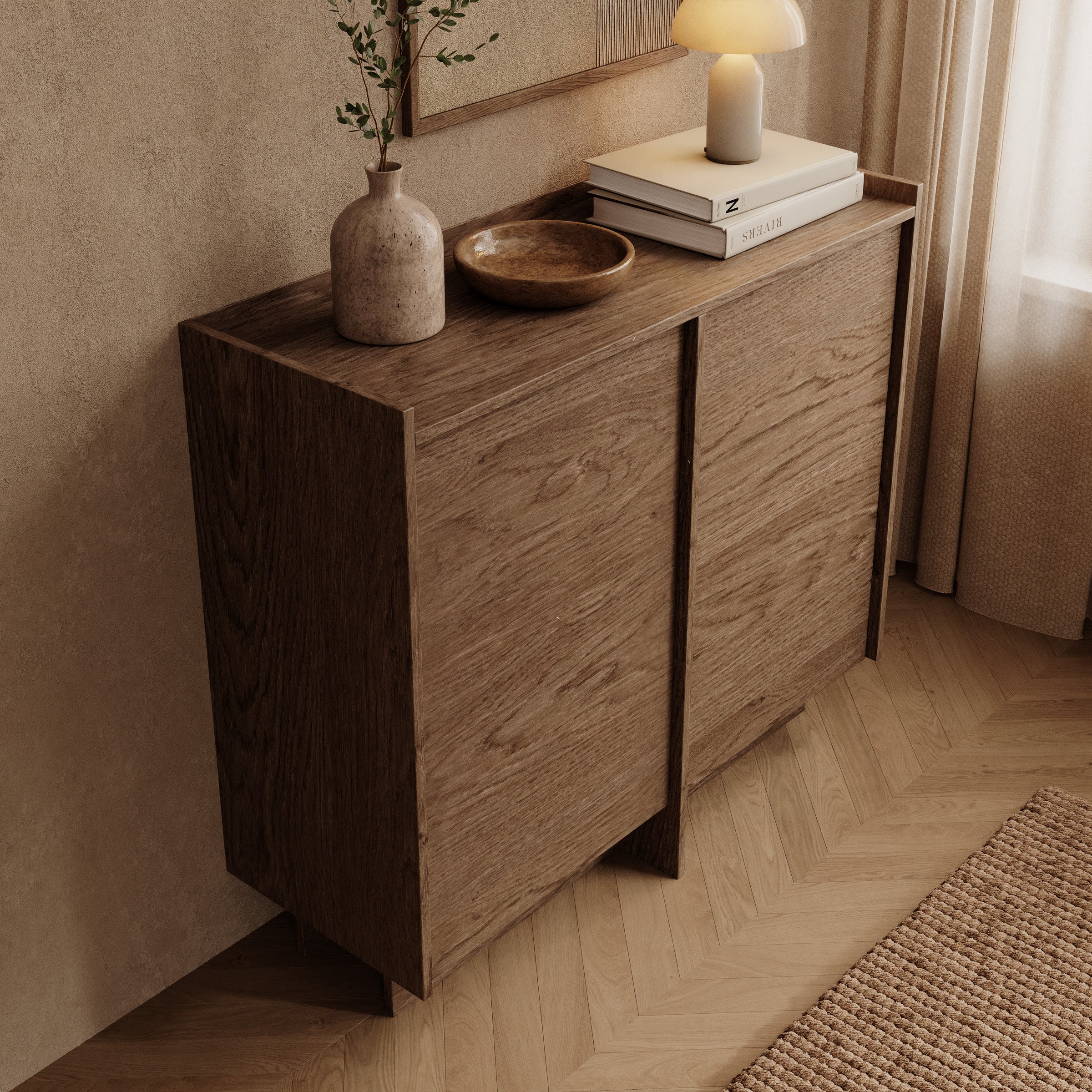 Jaxon - Dressoir - Donker eikenpatroon - 102x38x90 cm