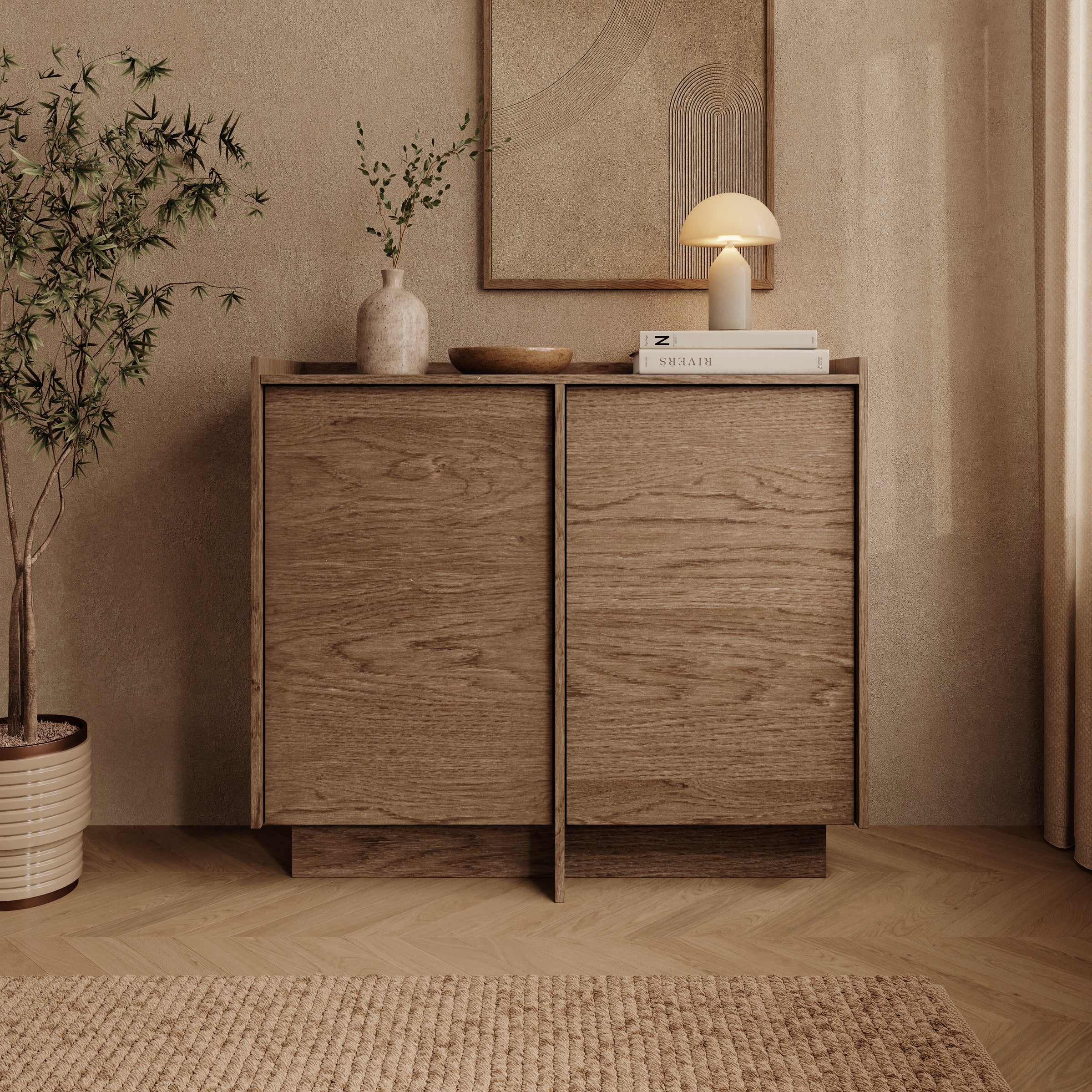 Jaxon - Dressoir - Donker eikenpatroon - 102x38x90 cm