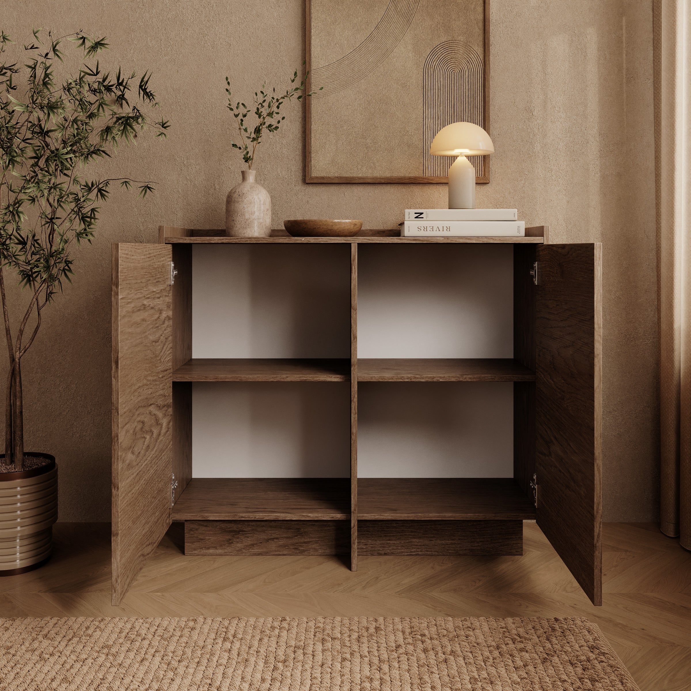 Jaxon - Dressoir - Donker eikenpatroon - 102x38x90 cm