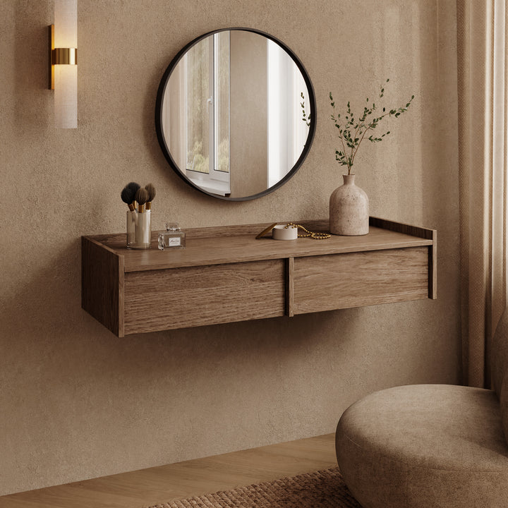 Jaxon - Kaptafel - Donker eikenpatroon - 105x34x22 cm