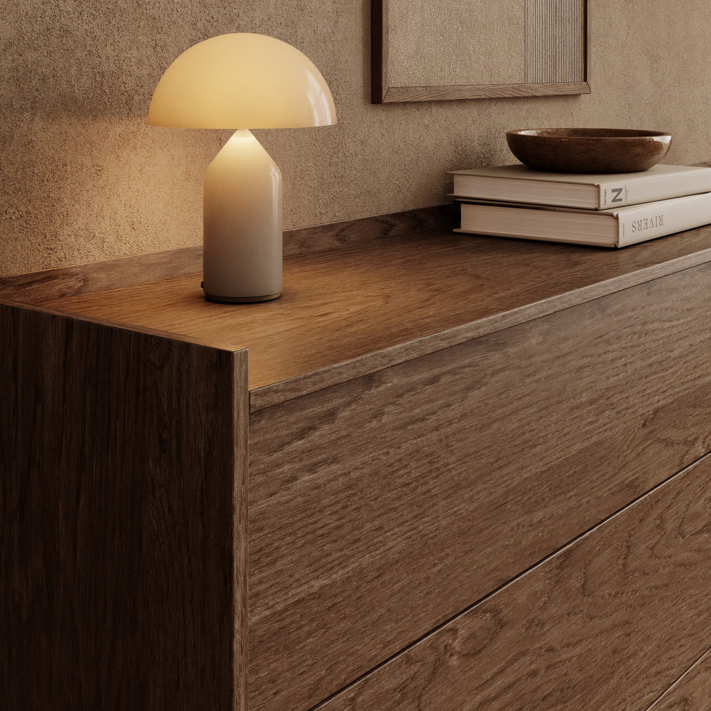 Jaxon - Ladekast - Donker eikenpatroon - 184x38x90 cm