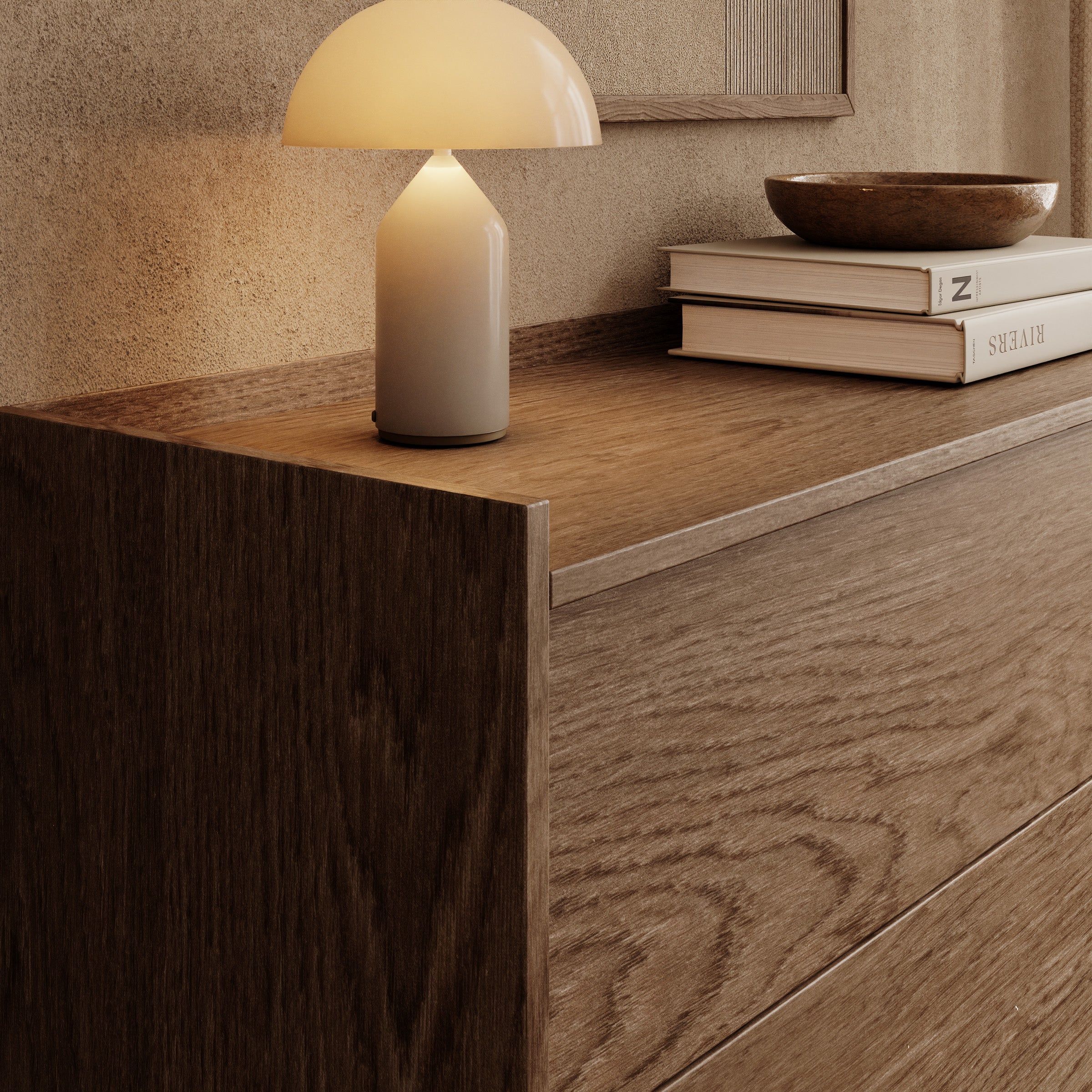 Jaxon - Ladekast - Donker eikenpatroon - 93x38x90 cm