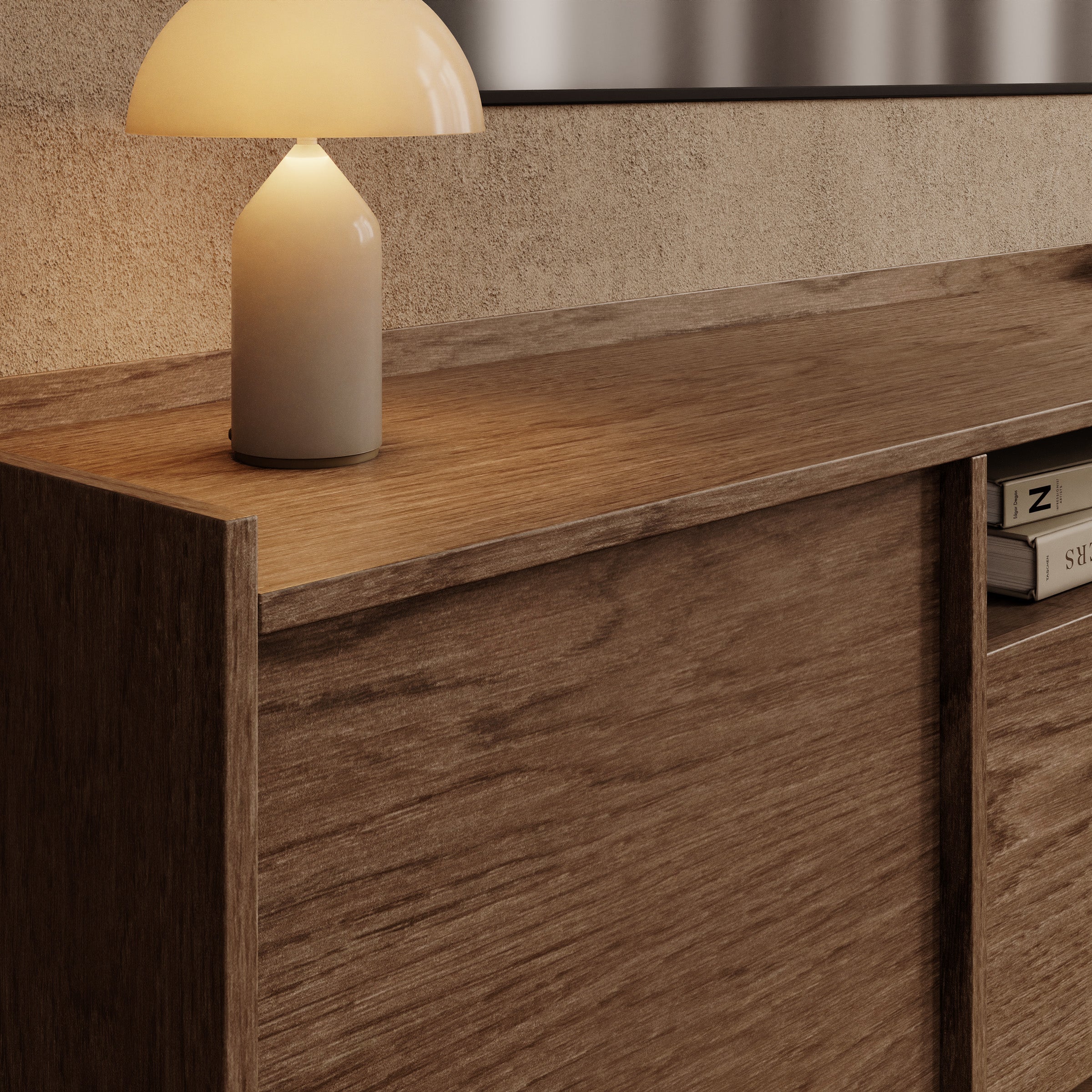 Jaxon - TV-Meubel - Donker eikenpatroon - 175x38x57 cm