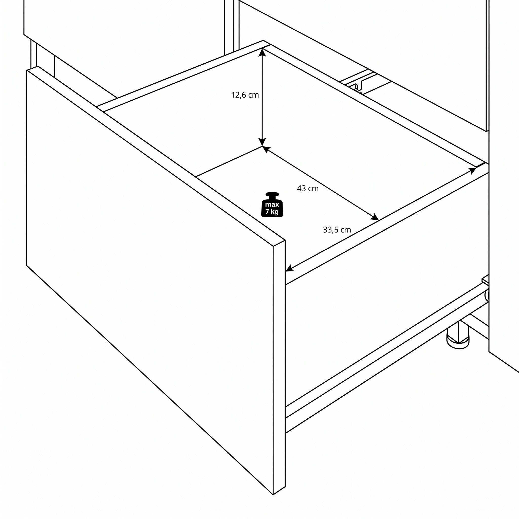 Jordy - Dressoir - Zwart - 184x40x90 cm