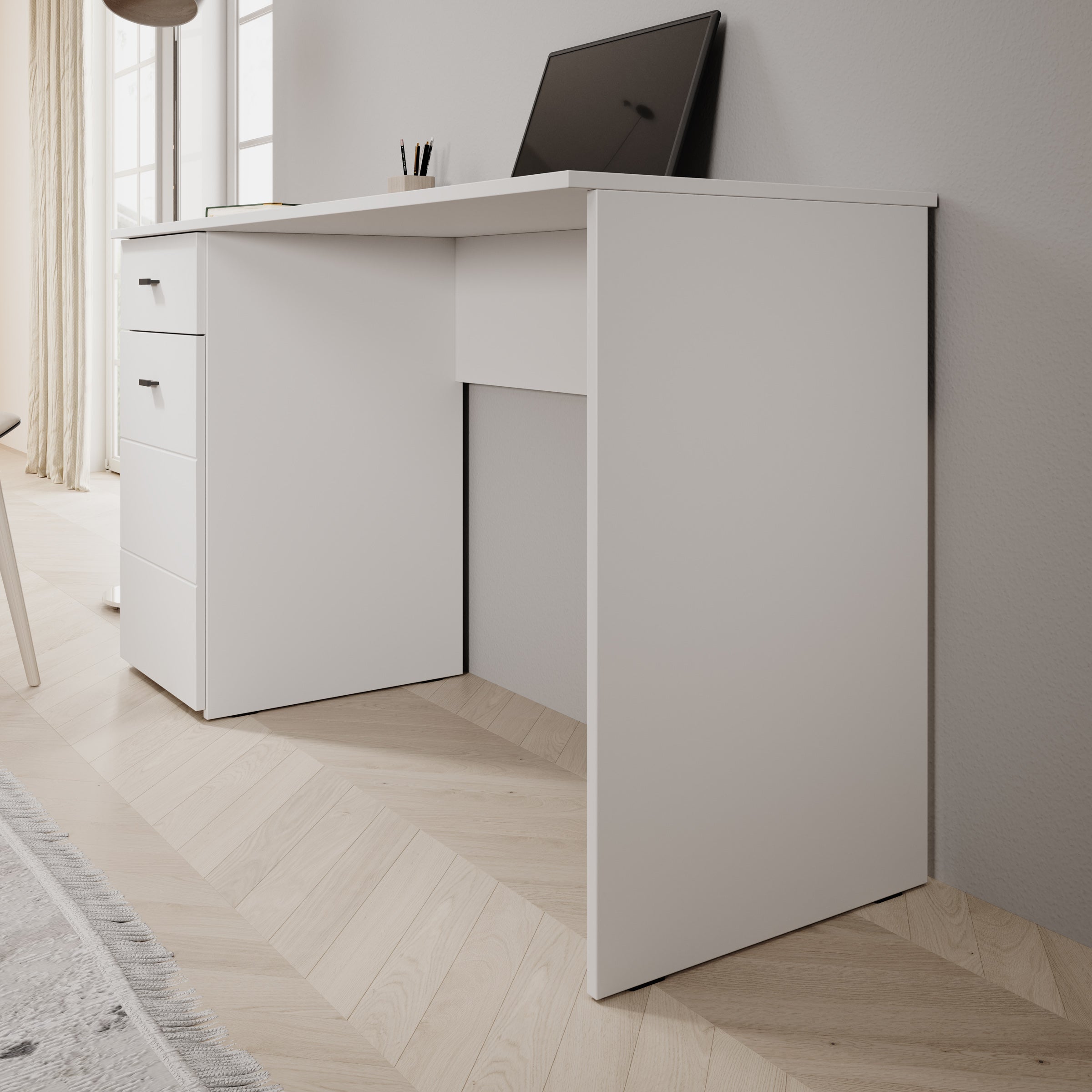 Kairo - Bureau - Wit - 140x50x77 cm