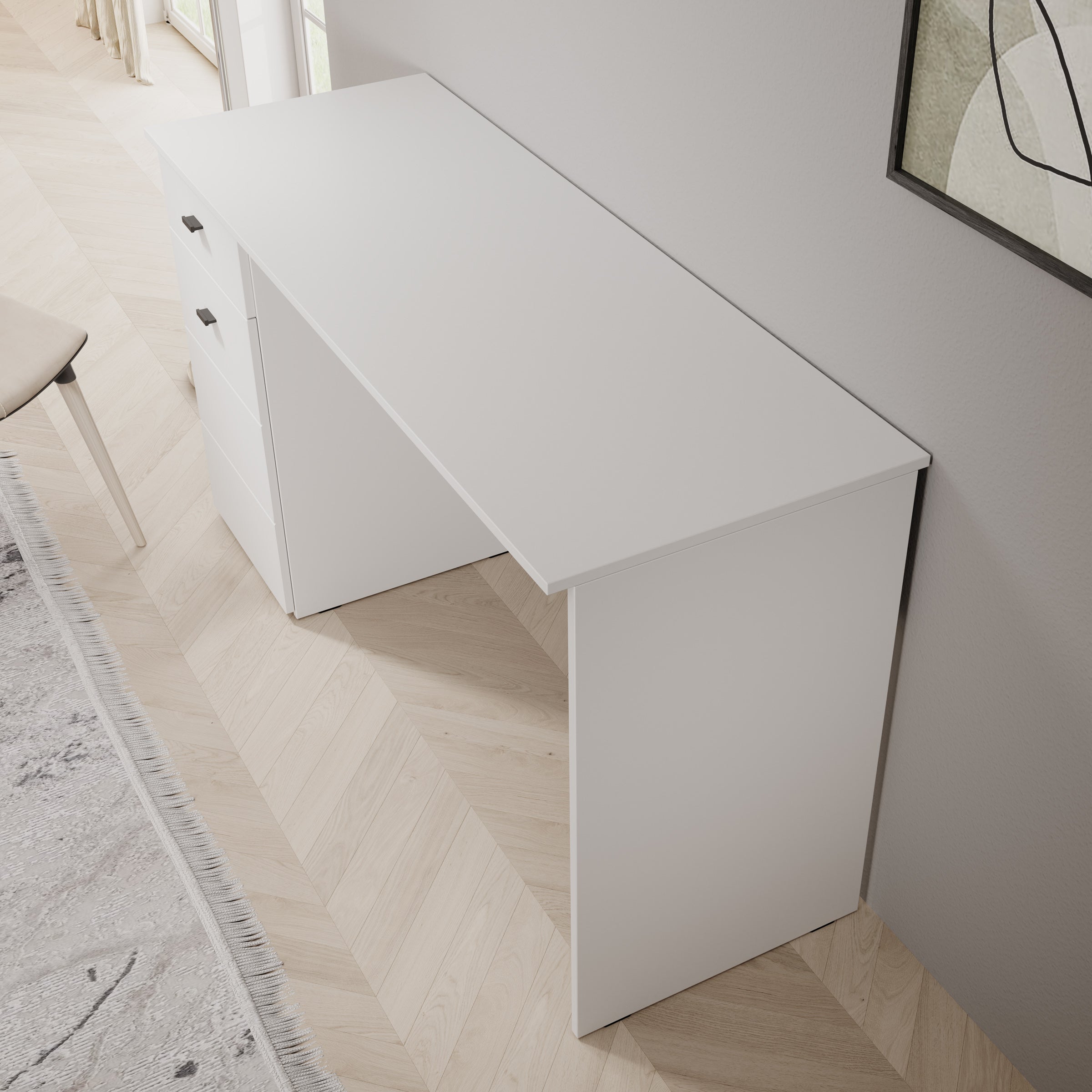 Kairo - Bureau - Wit - 140x50x77 cm