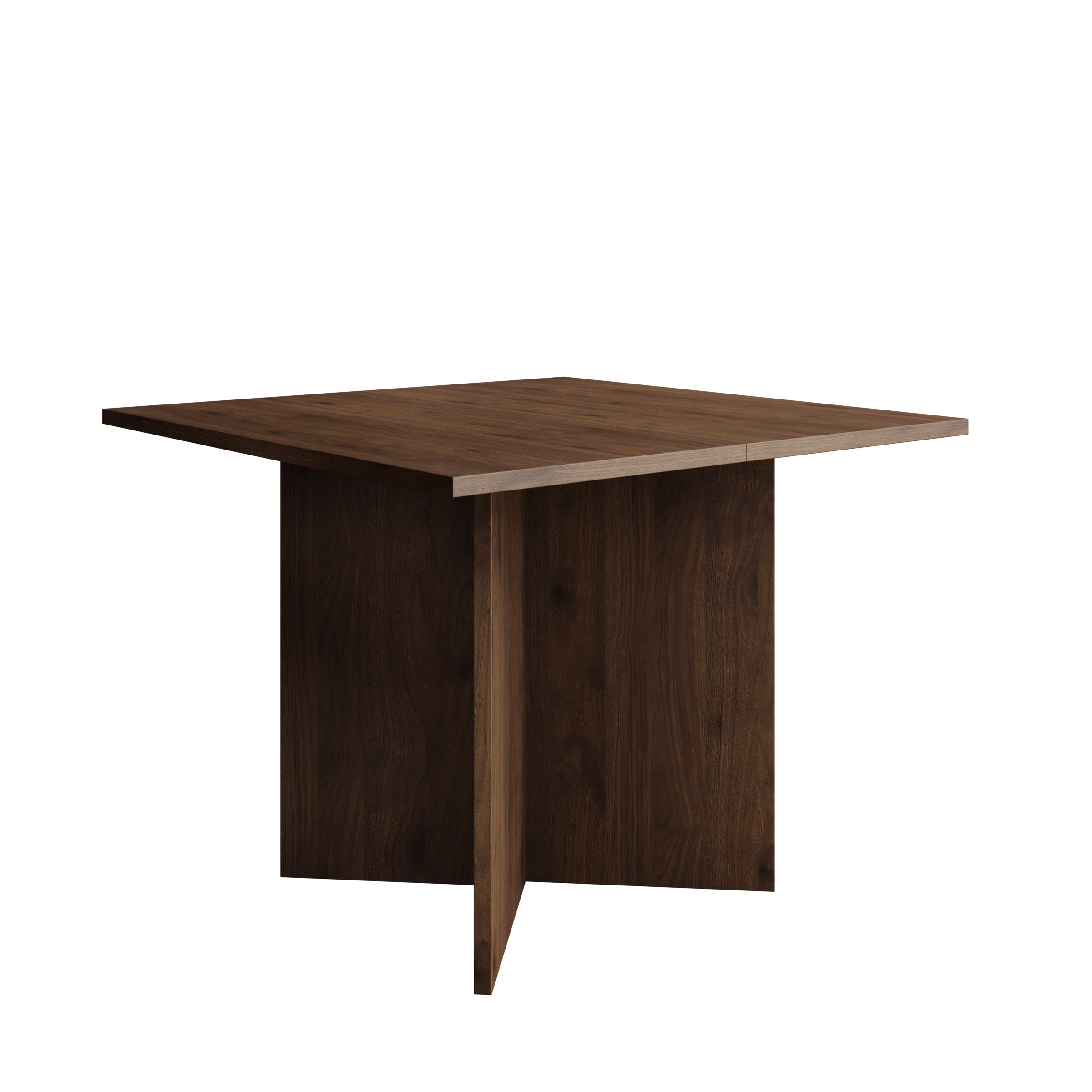 Kalki - Eetkamertafel uitschuifbaar - Walnootpatroon - 100-180x100x75 cm
