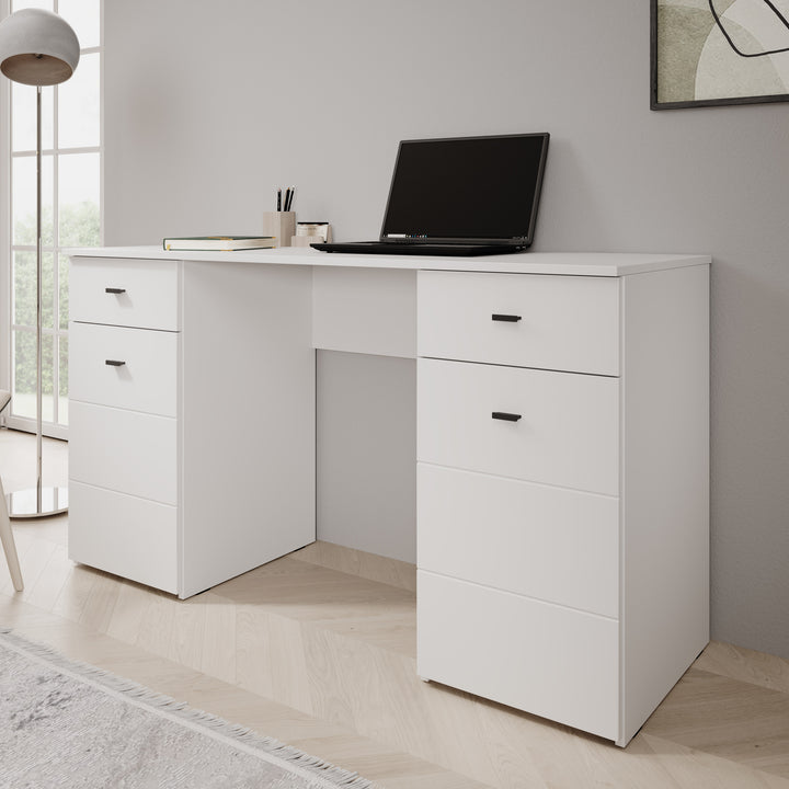 Kano - Bureau - Wit - 140x50x77 cm