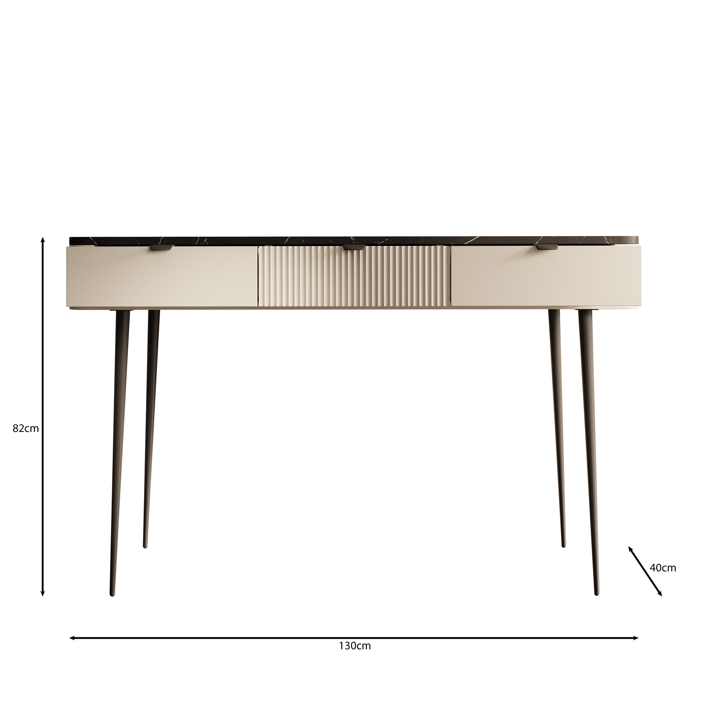 Mace - Kaptafel - Beige - 130x40 cm