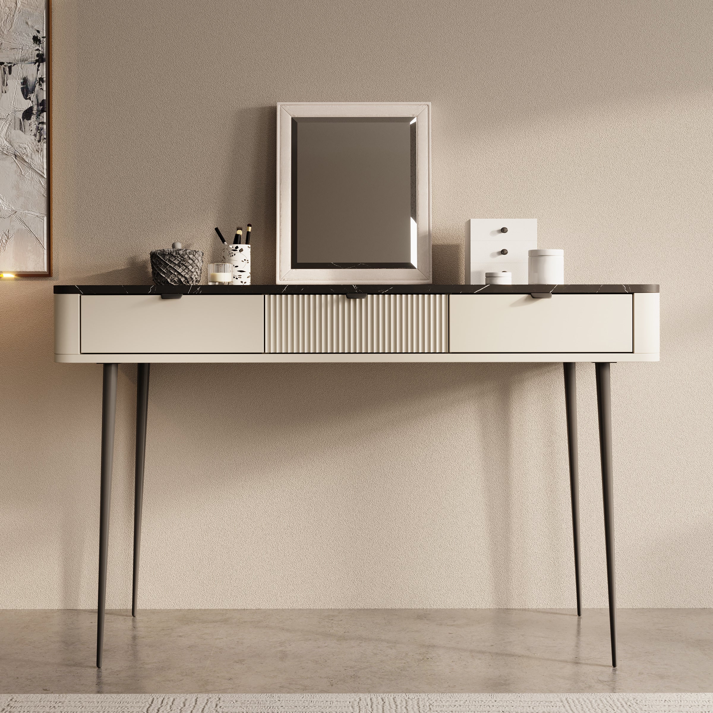 Mace - Kaptafel - Beige - 130x40 cm
