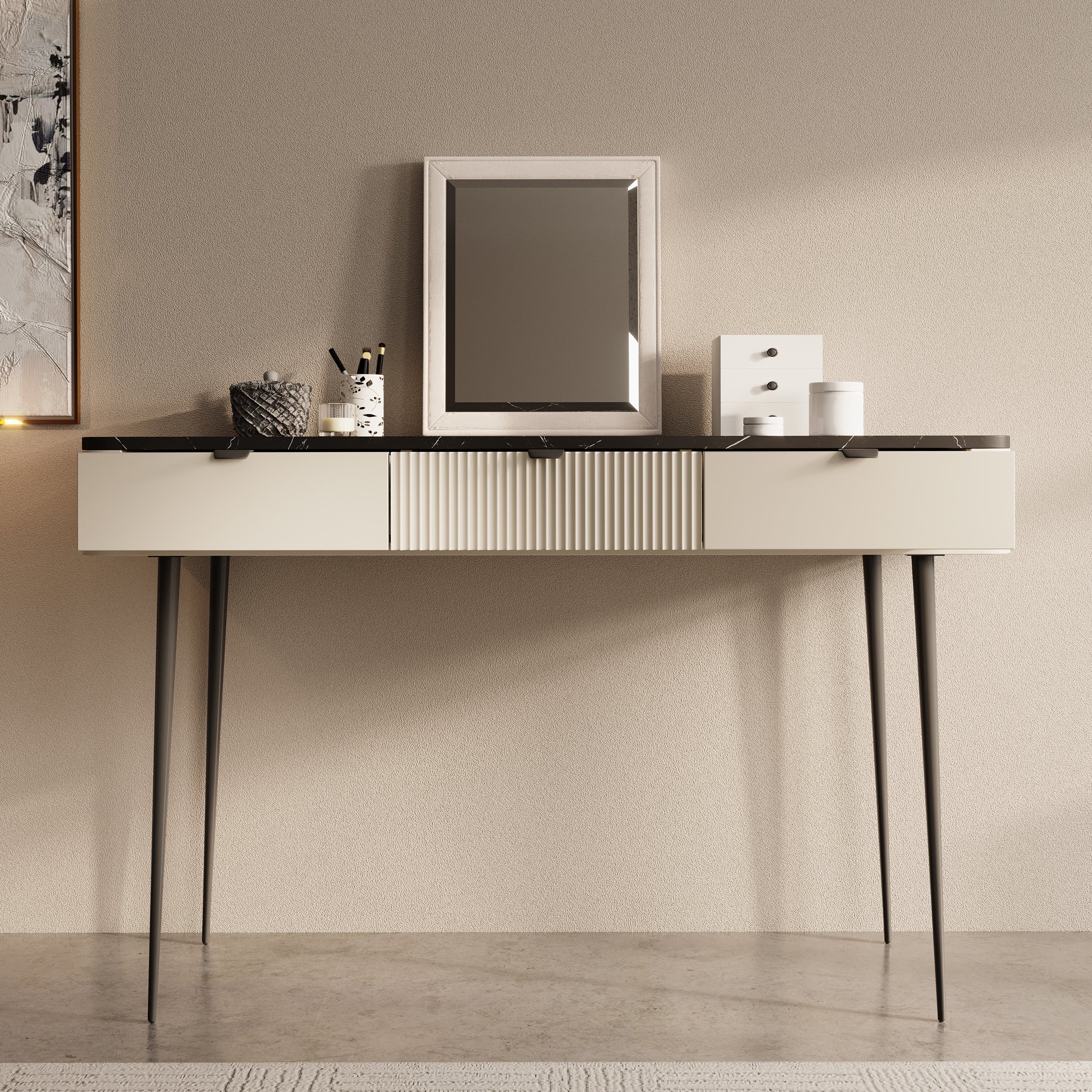 Mace - Kaptafel - Beige - 130x40 cm