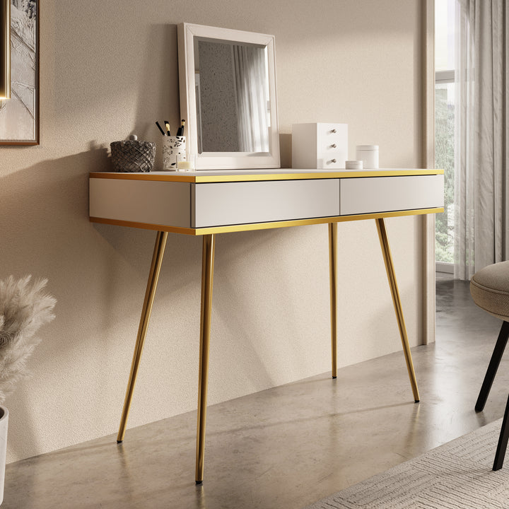 Orleans - Kaptafel - Wit - 102x50 cm