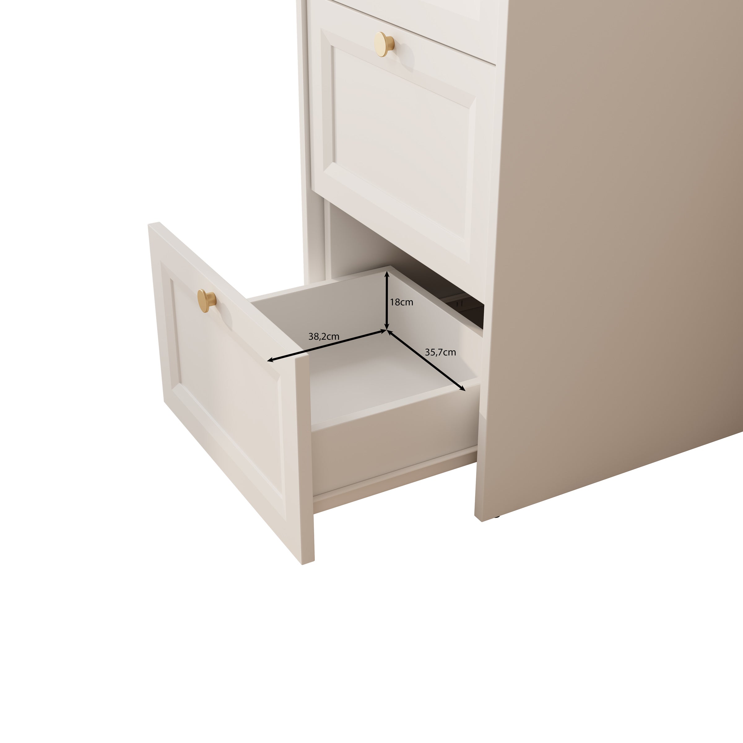 Rumble - Kaptafel met stoel - Wit - 50x51 cm