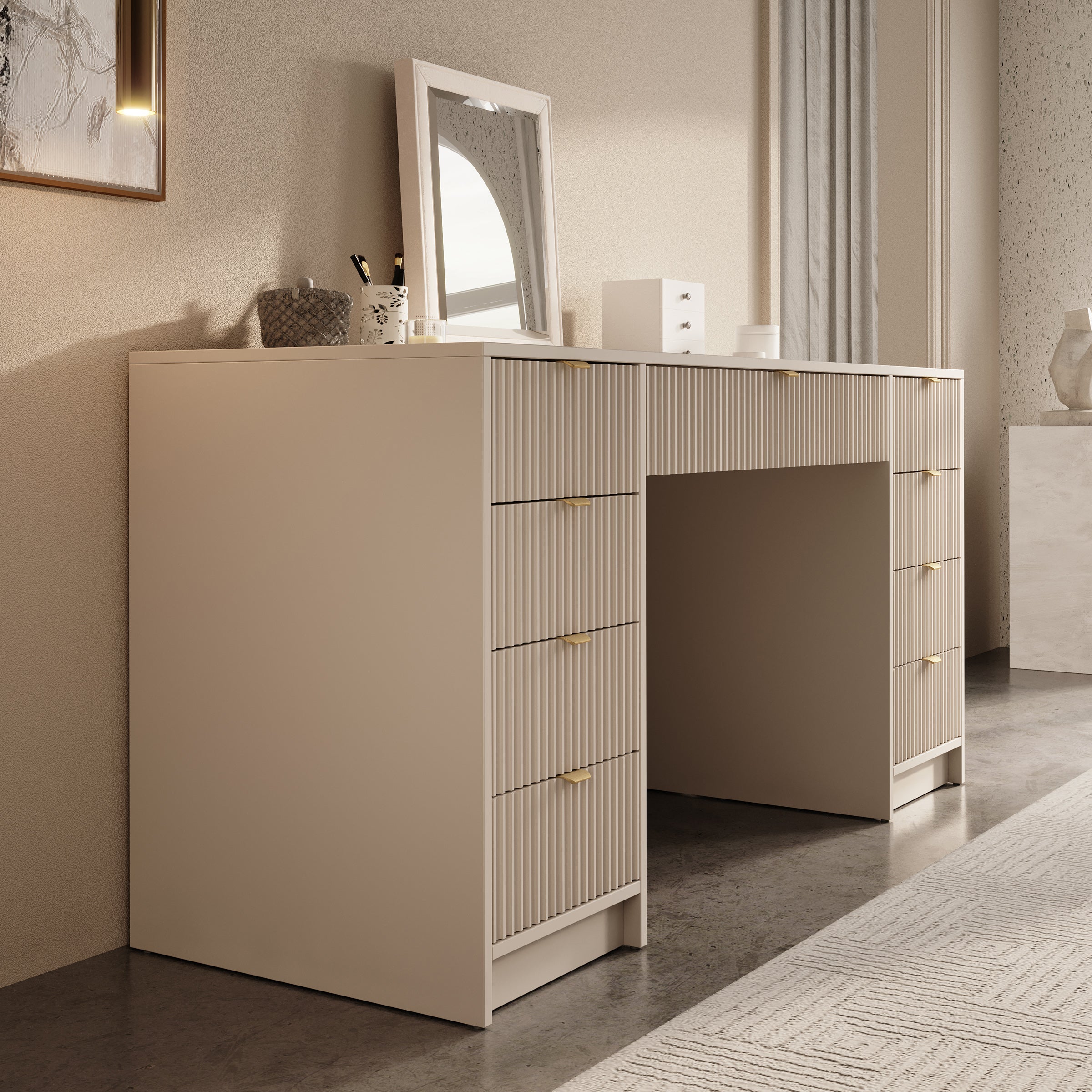 Tavares 2 - Kaptafel - Beige - 154x55 cm