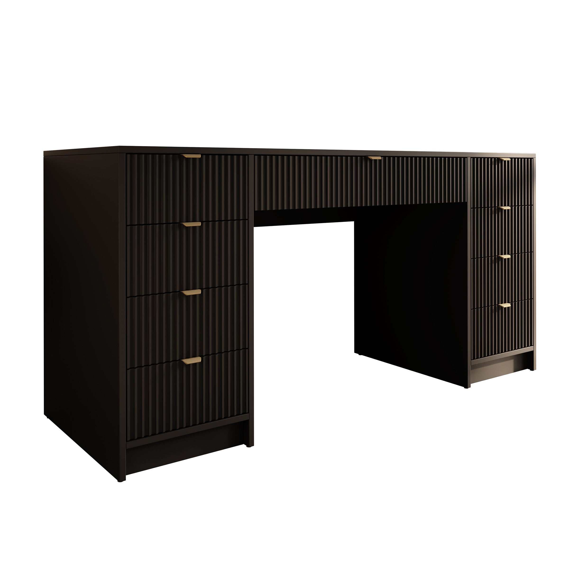 Tavares 2 - Kaptafel - Zwart - 154x55 cm