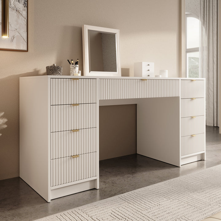 Tavares 2 - Kaptafel - Wit - 154x55 cm