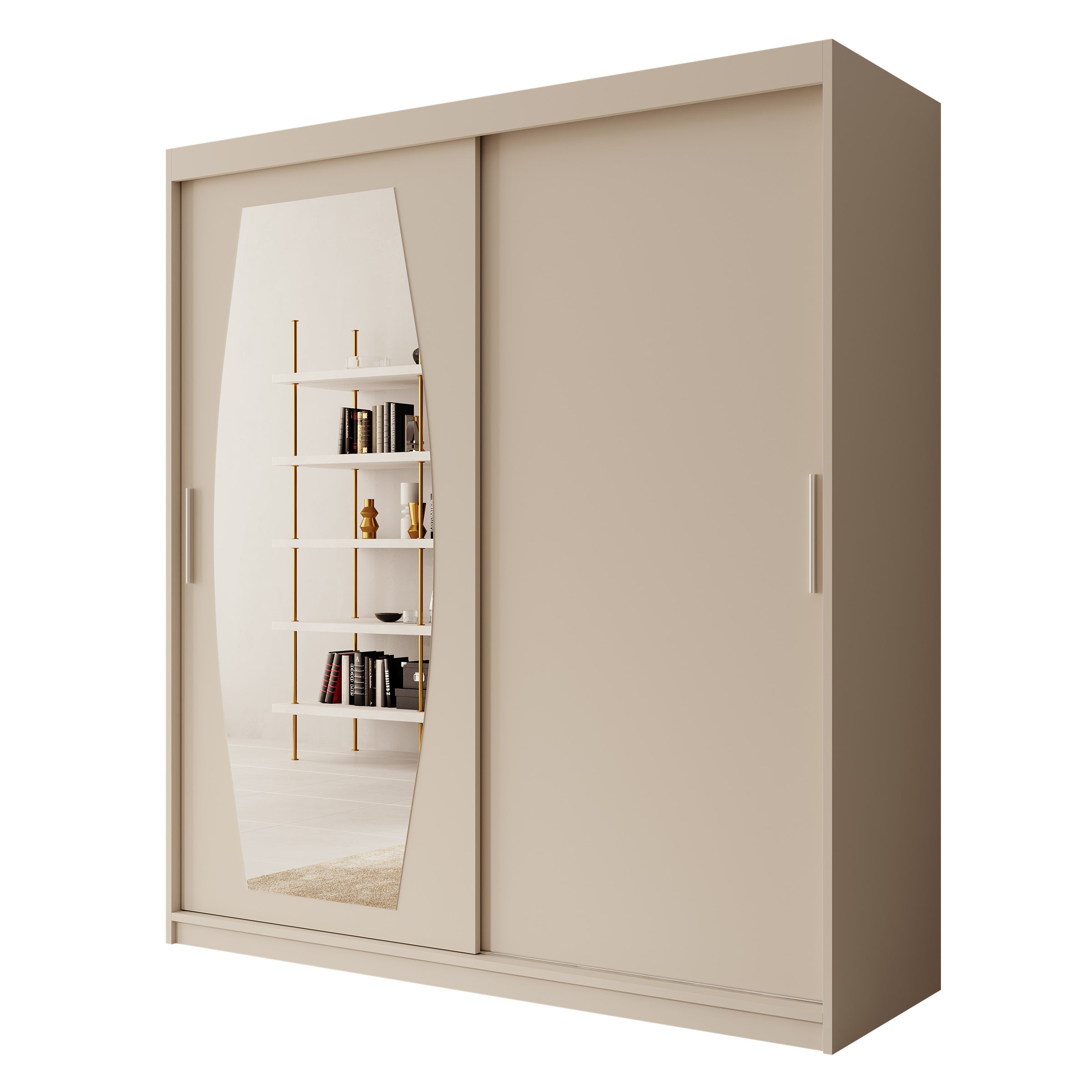 Azai - Kledingkast met schuifdeuren - Beige