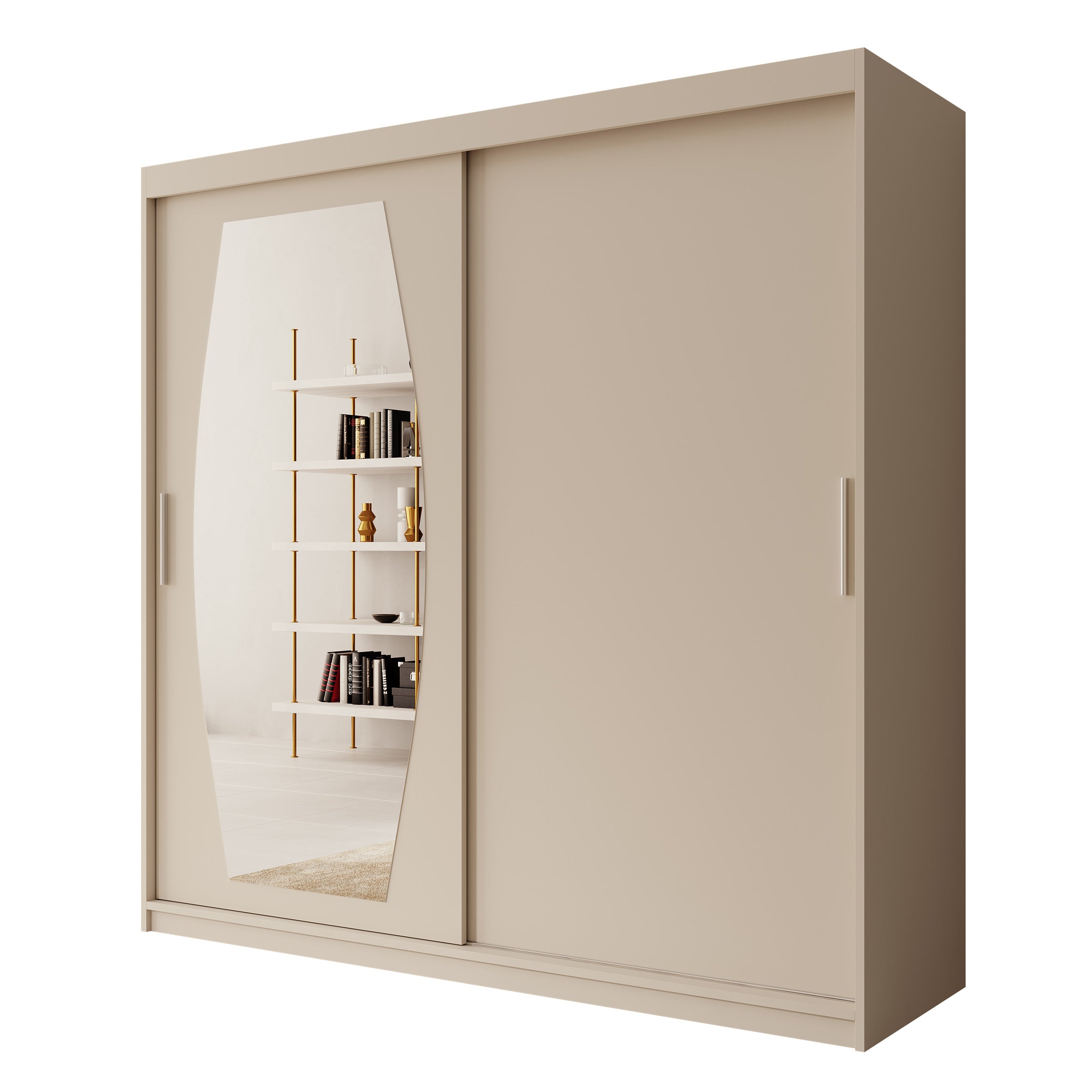 Azai - Kledingkast met schuifdeuren - Beige