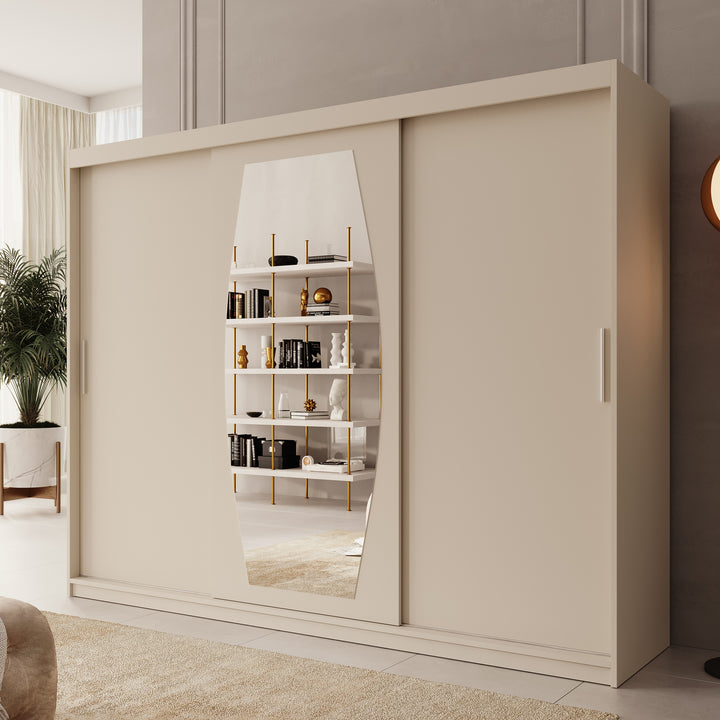 Azai - Kledingkast met schuifdeuren - Beige