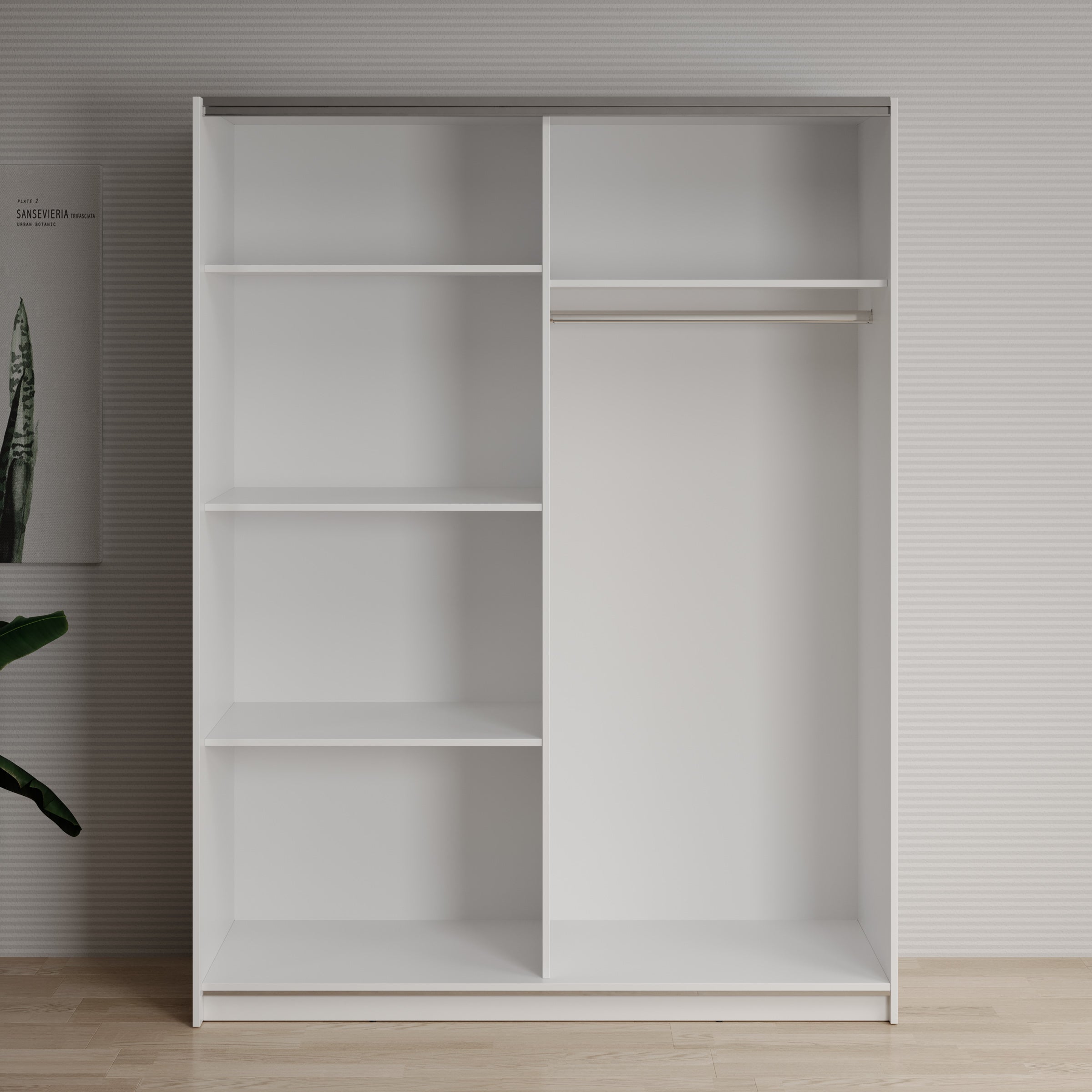 Deliryon - Kledingkast met schuifdeuren - Wit