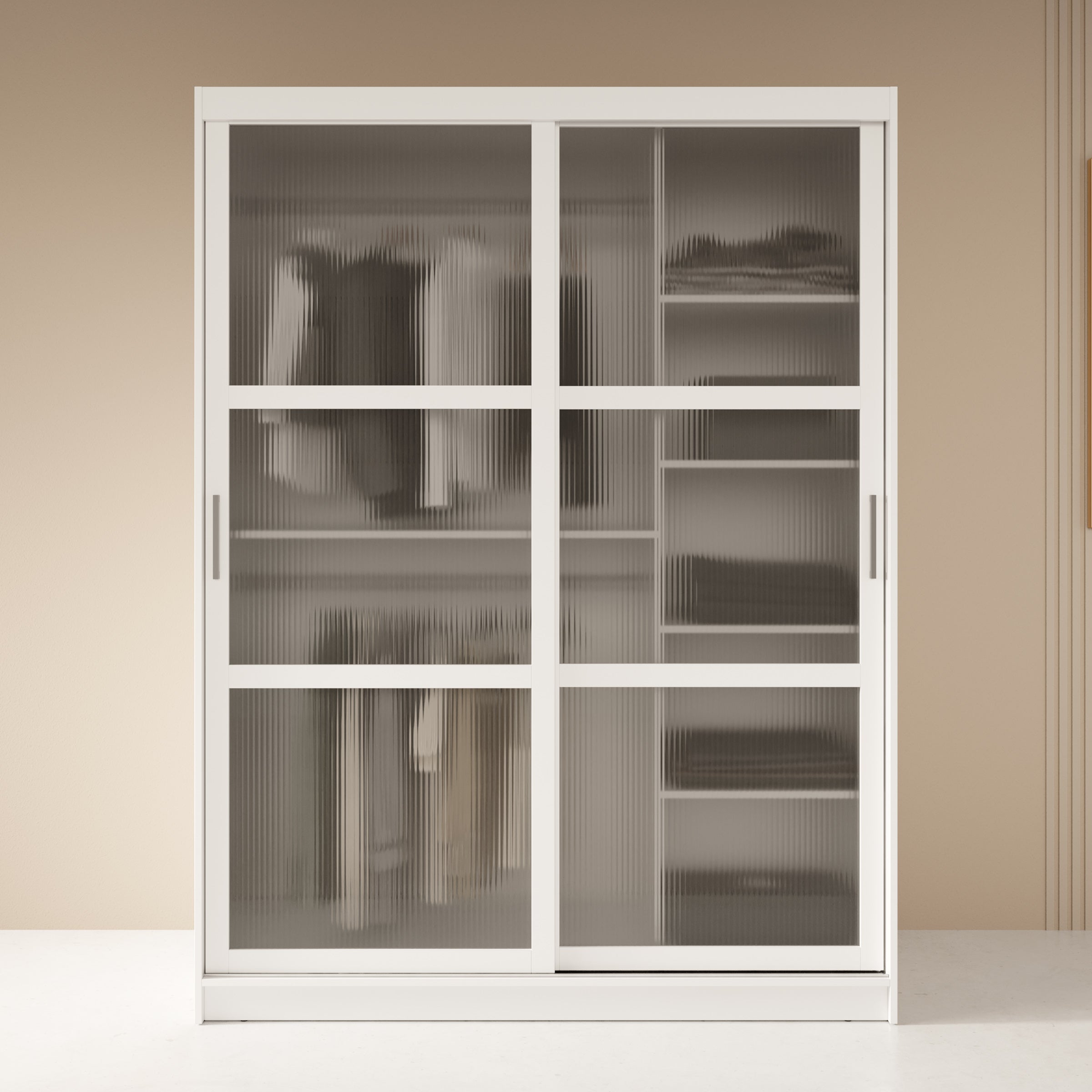 Fessaro - Kledingkast - Wit - 150x62x200 cm