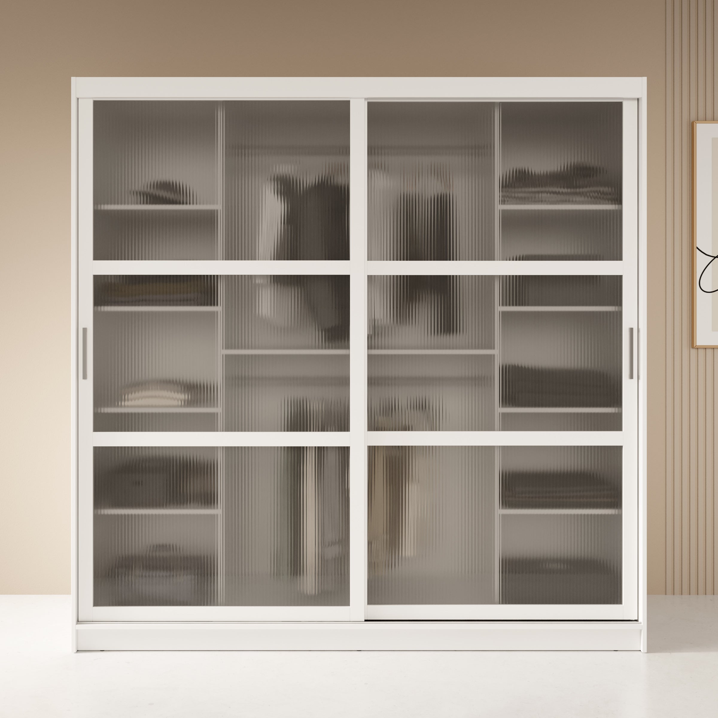 Fessaro - Kledingkast - Wit - 200x62x200 cm