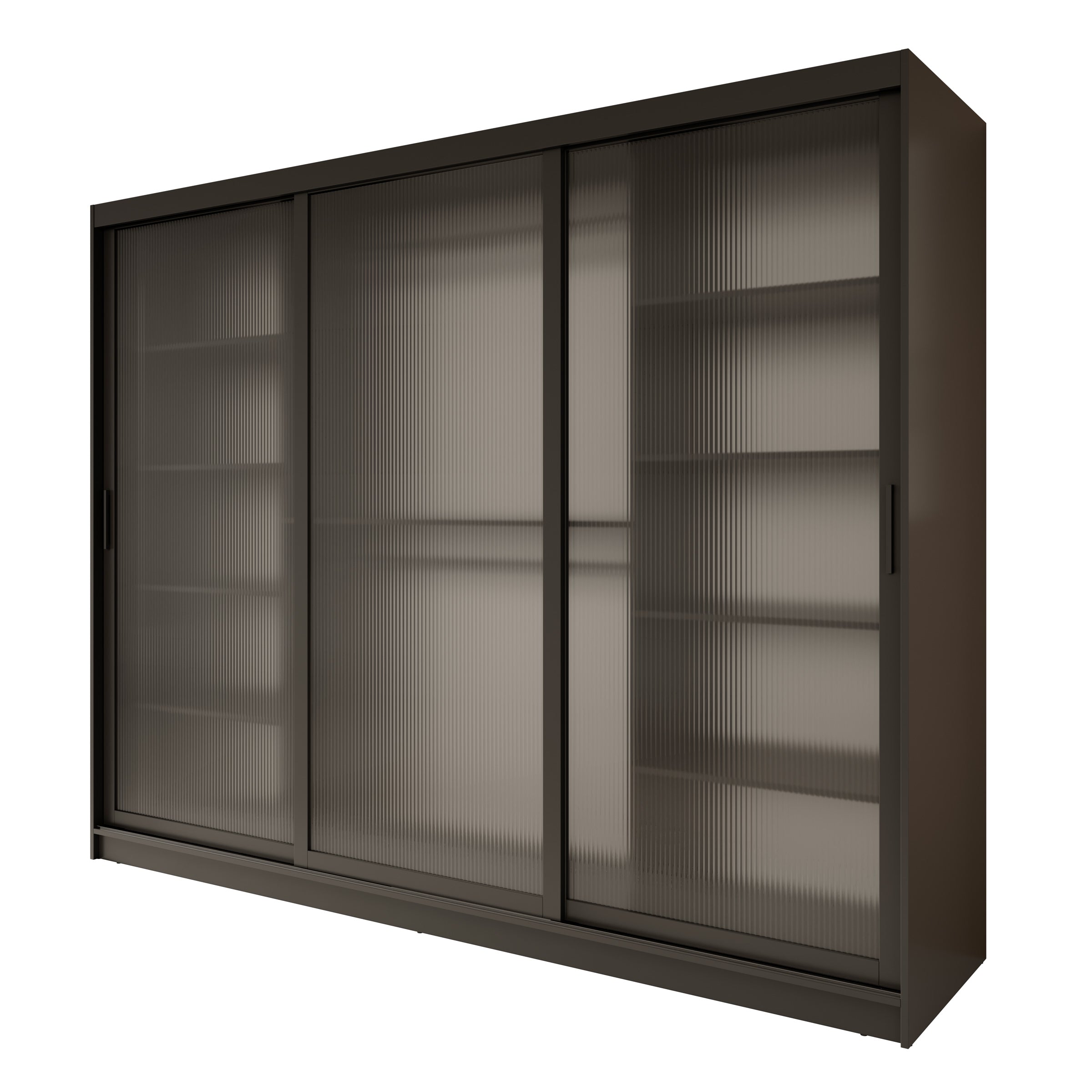 Fessaro - Kledingkast - Zwart - 250x62x200 cm