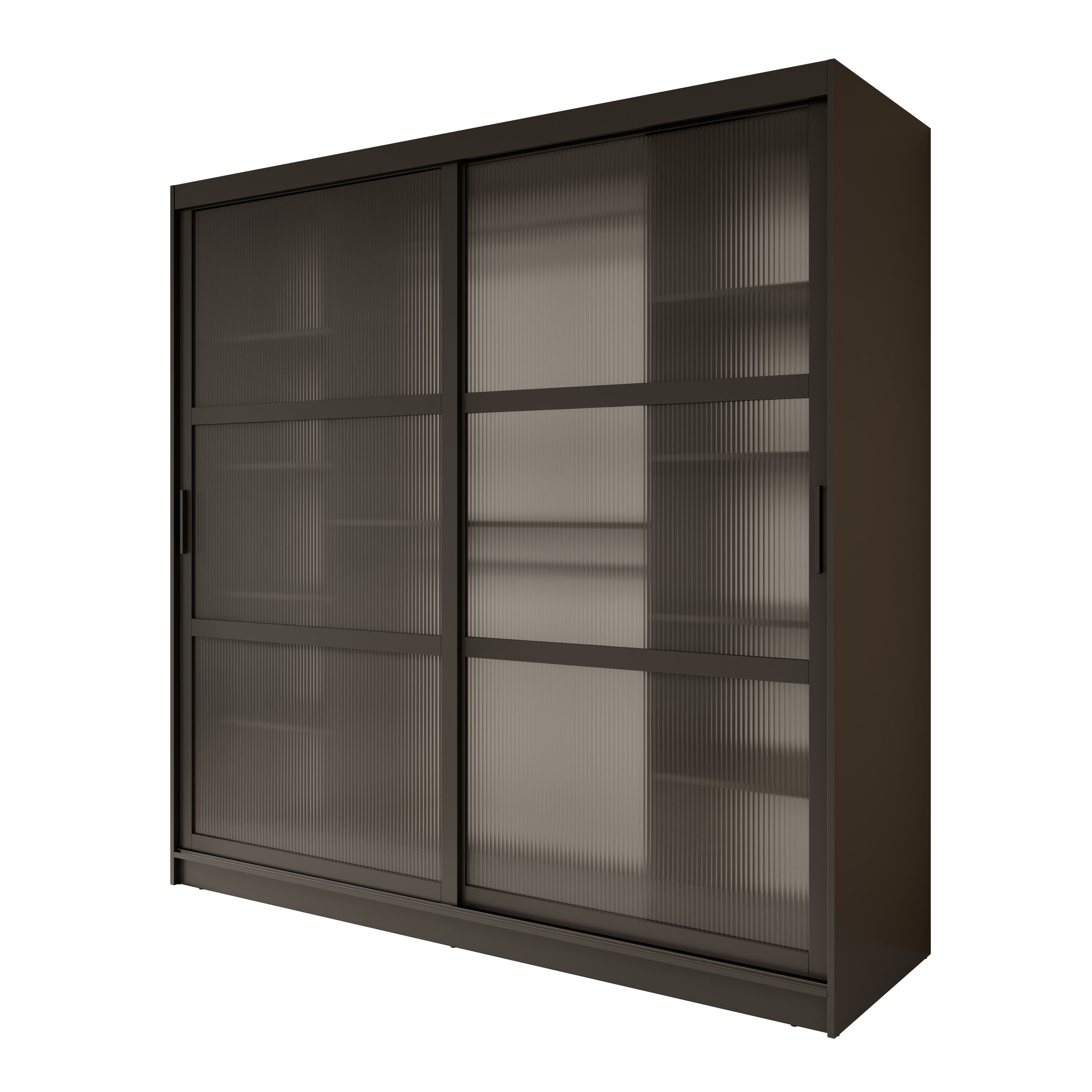 Fessaro - Kledingkast - Zwart - 200x62x200 cm