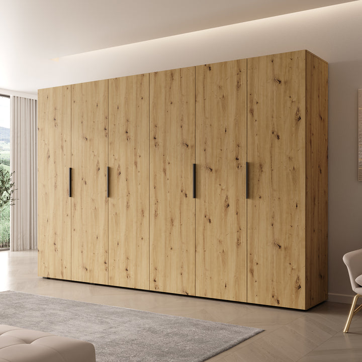 Marquesa - Kledingkast - Eiken - 300x50x202 cm