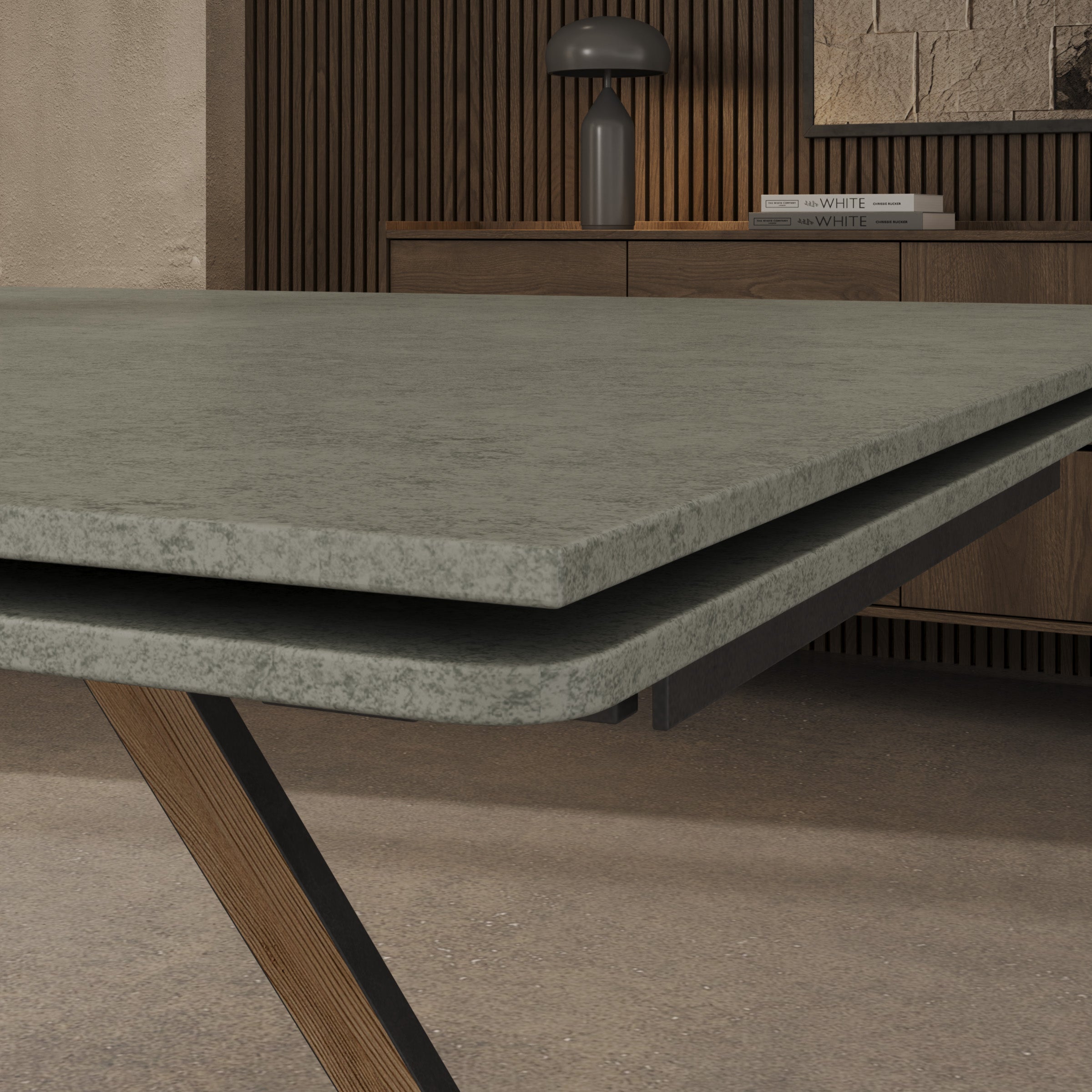 Kokomo - Eetkamertafel - Zwart keramiek - Uitschuifbaar - 165x100x76 cm