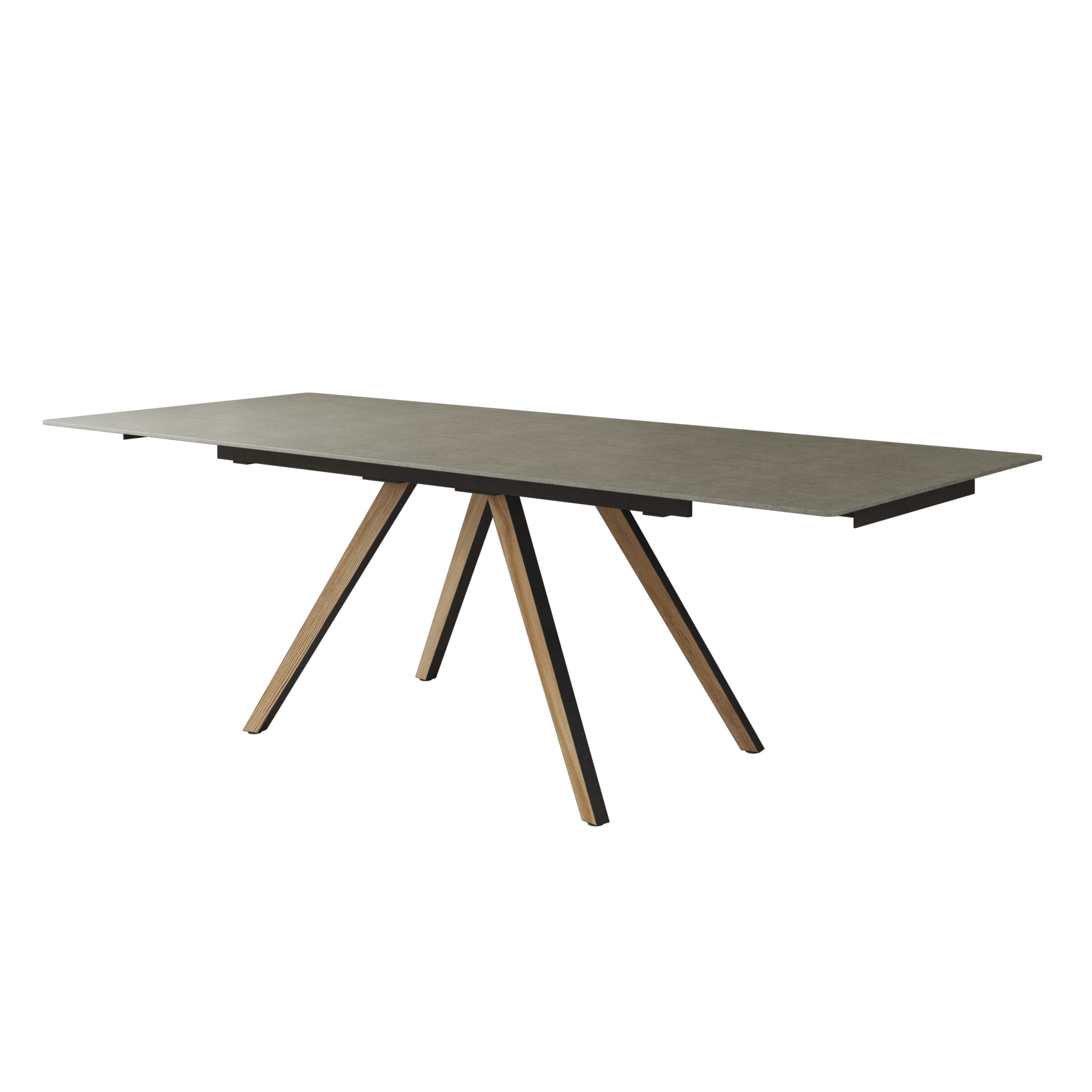Kokomo - Eetkamertafel - Zwart keramiek - Uitschuifbaar - 165x100x76 cm