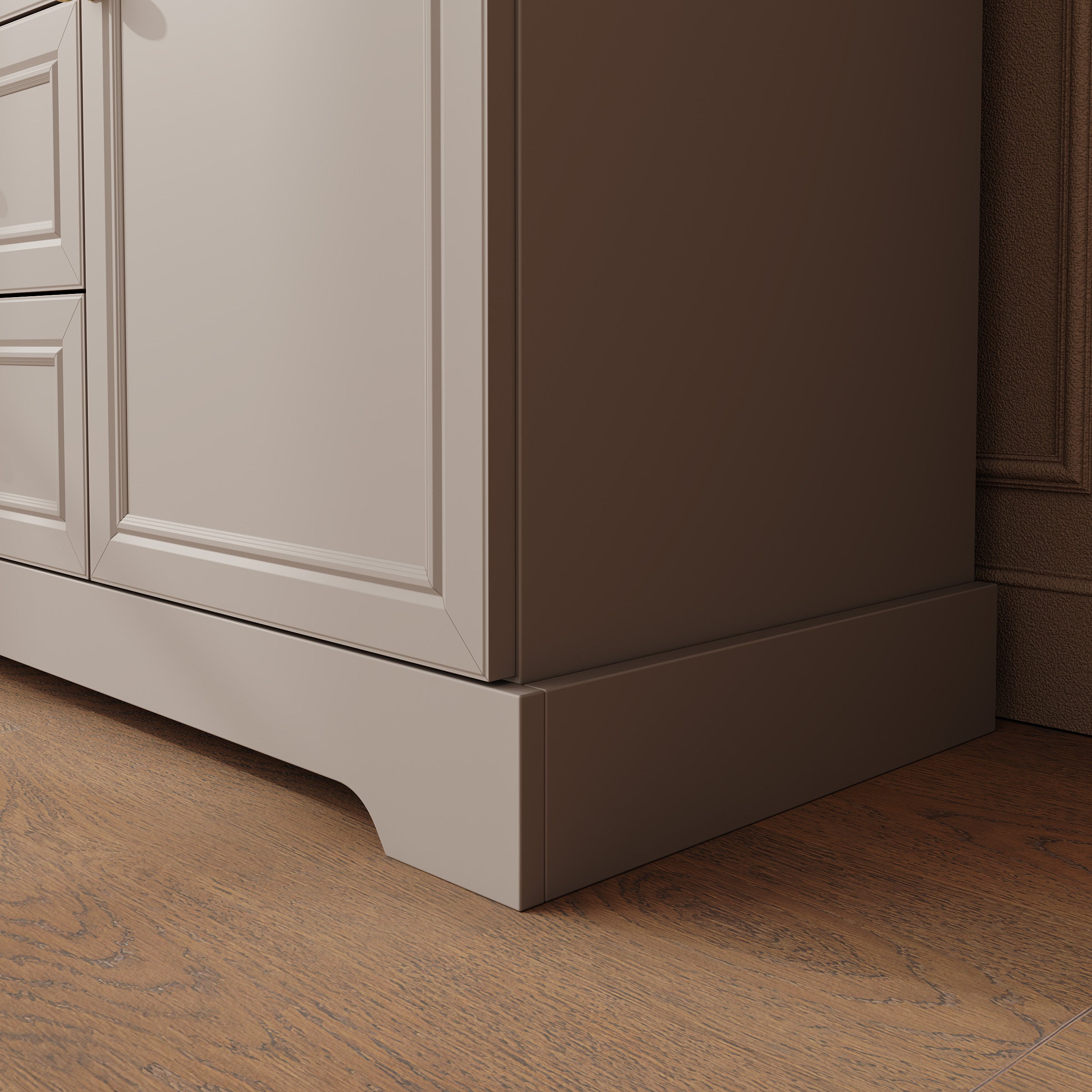 Kresto - Dressoir - Beige/Eikenpatroon - 125x46x92 cm