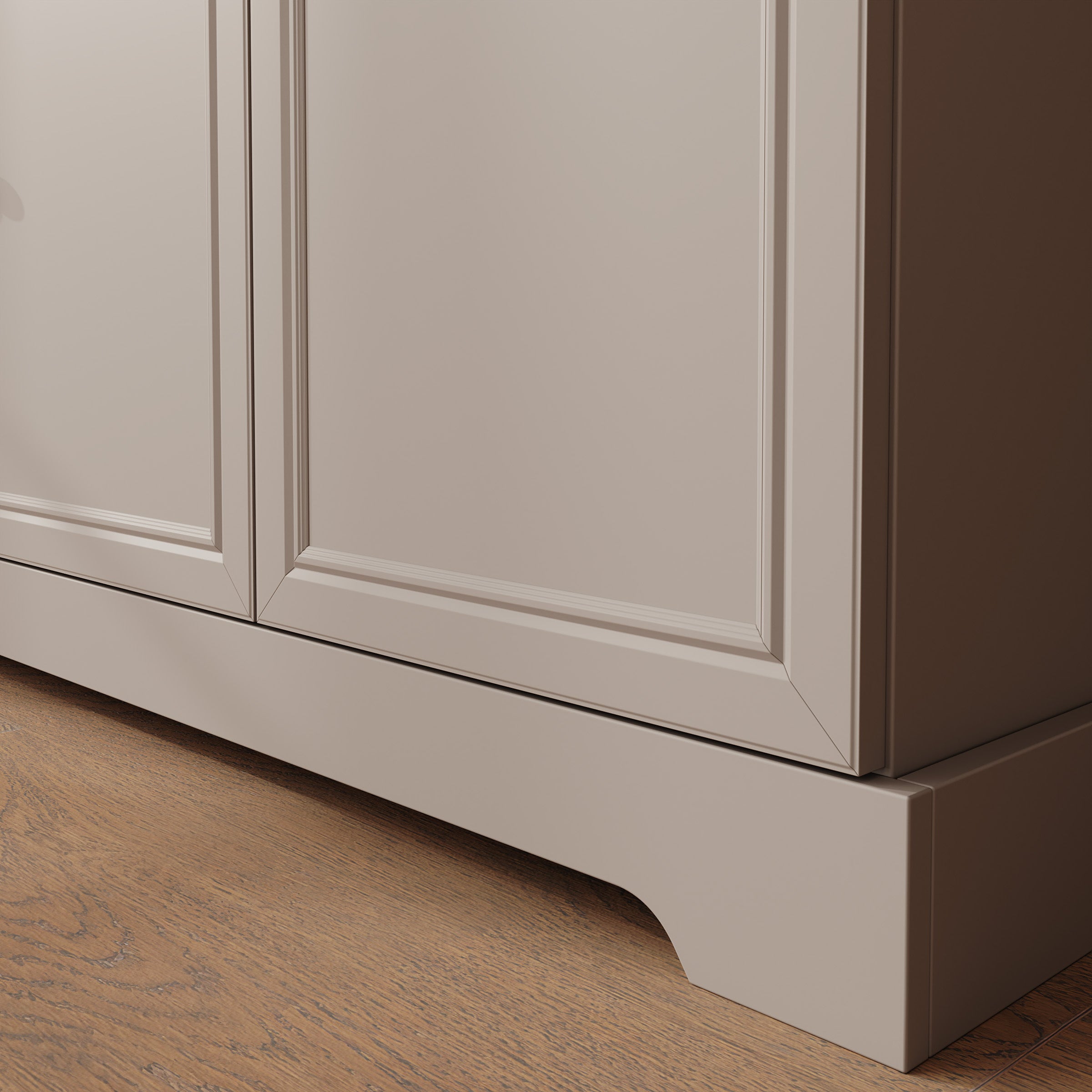 Kresto - Dressoir - Beige/Eikenpatroon - 165x46x91 cm