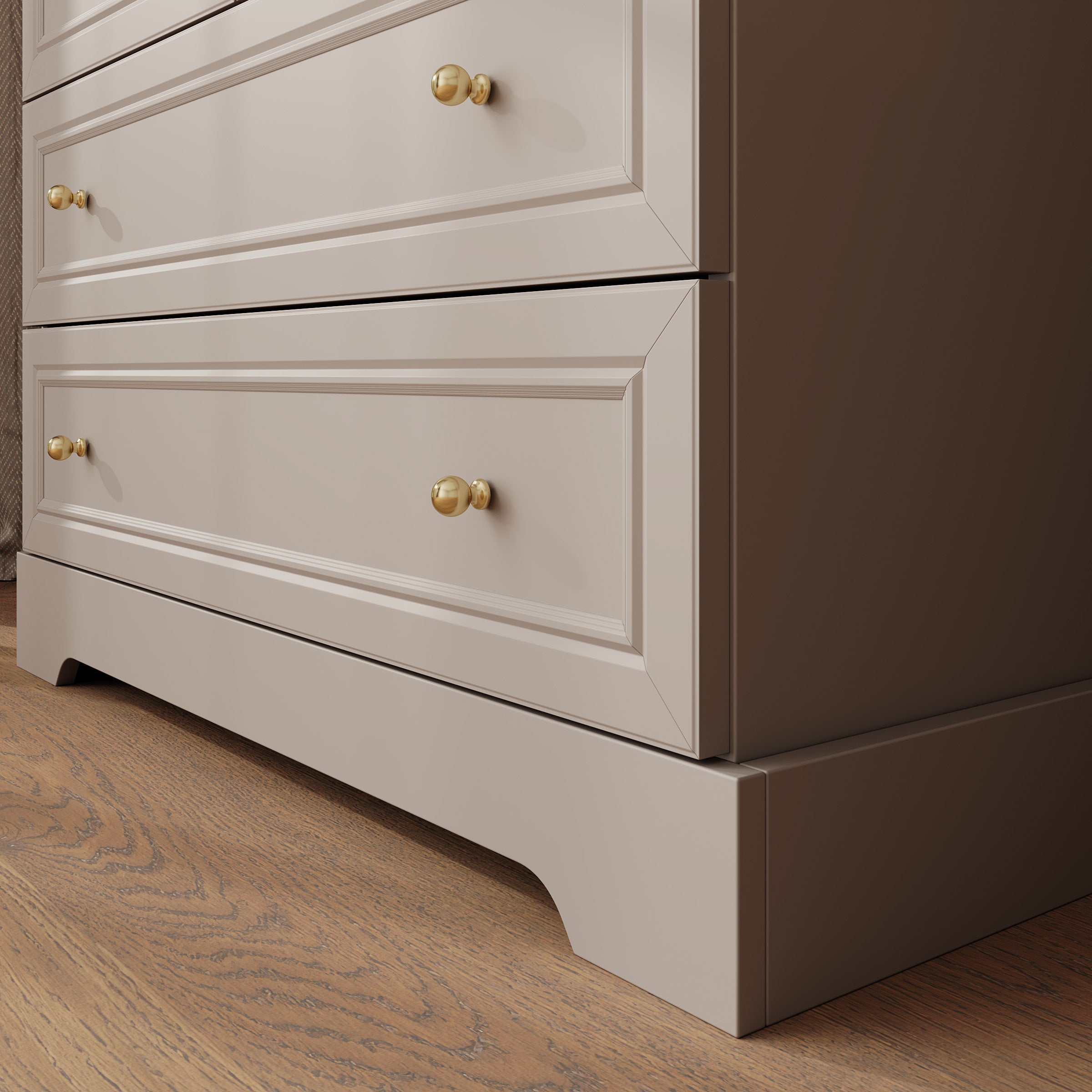Kresto - Kledingkast - Beige/Eikenpatroon - 89x55x189 cm