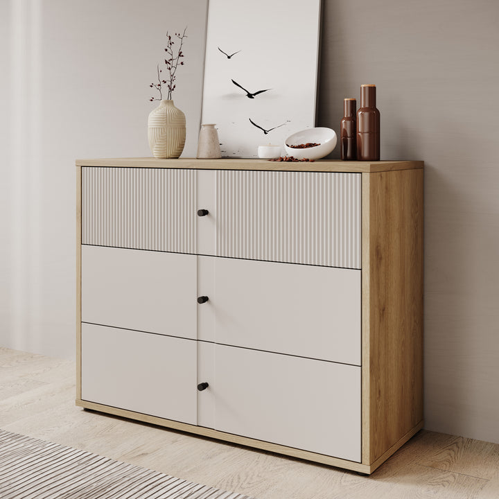 Riggs - Ladekast - Beige - 105x42x83 cm