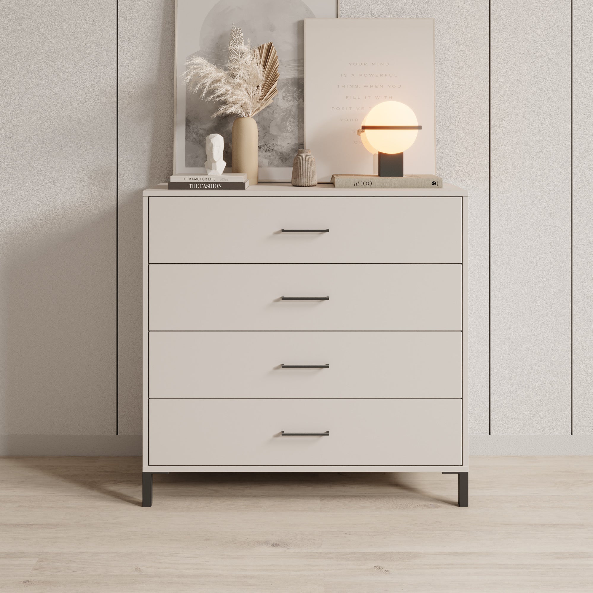Ladekast Vidor - Beige - 93x40x90 cm