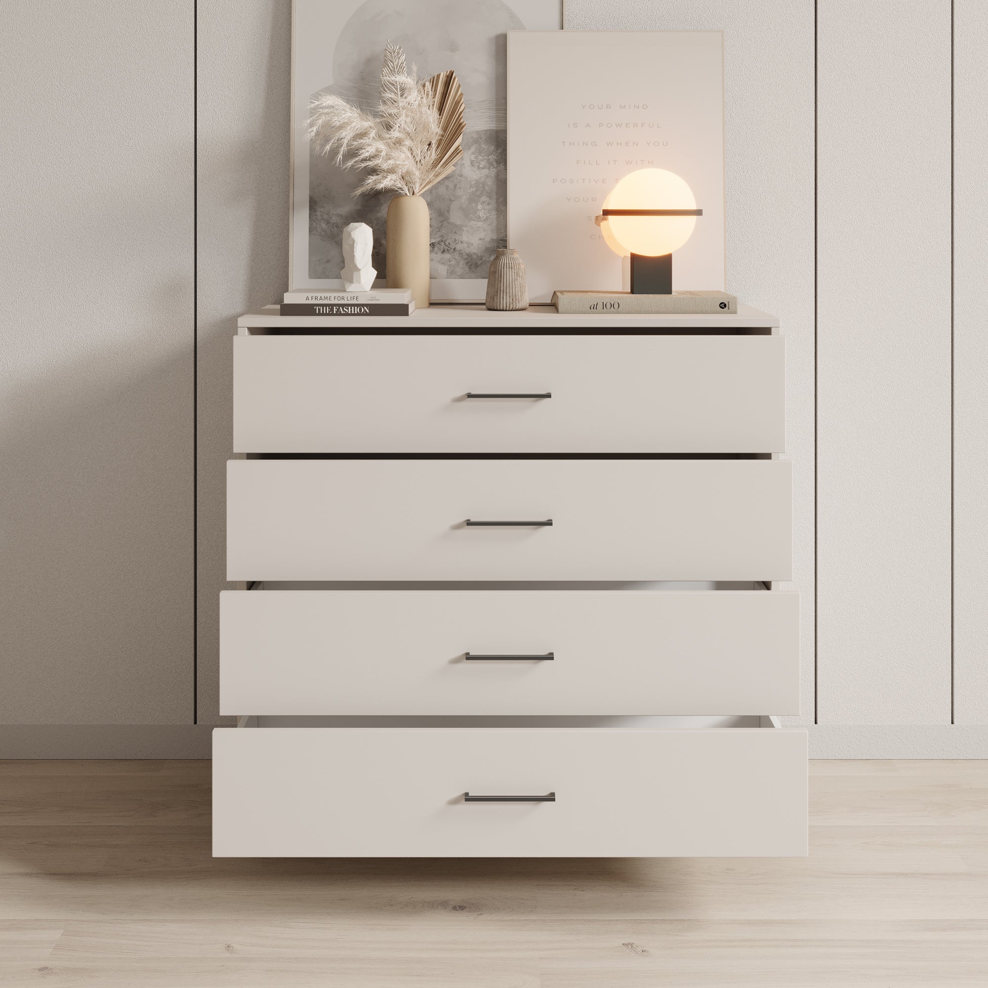 Ladekast Vidor - Beige - 93x40x90 cm