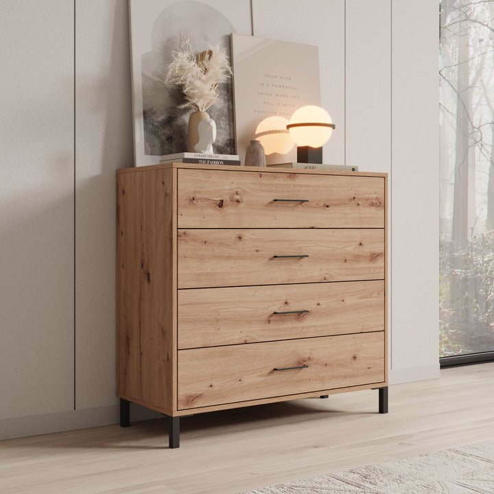 Ladekast Vidor - Eiken - 93x40x90 cm