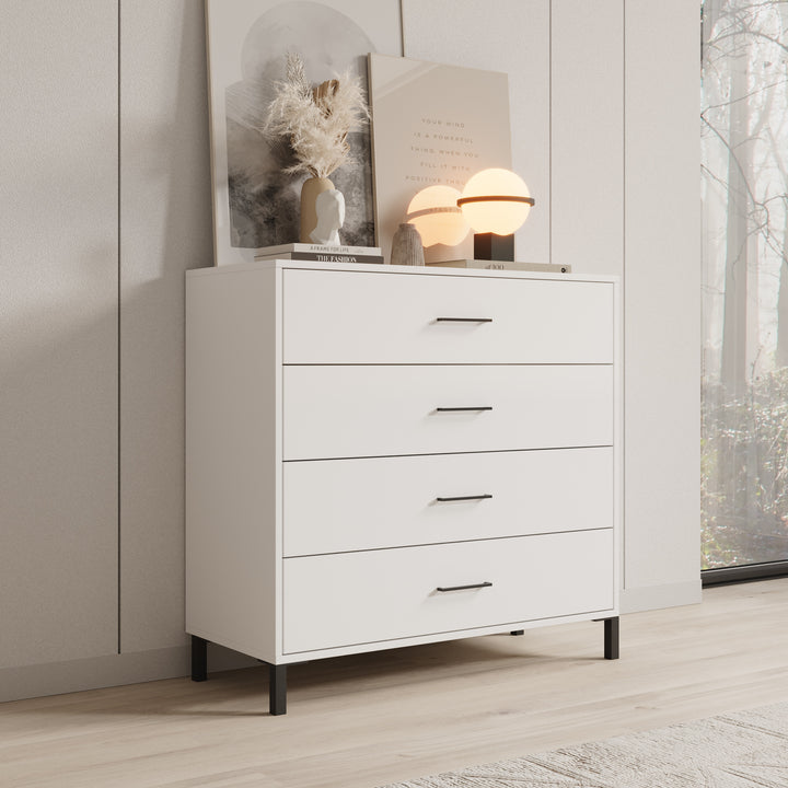Ladekast Vidor - Wit - 93x40x90 cm