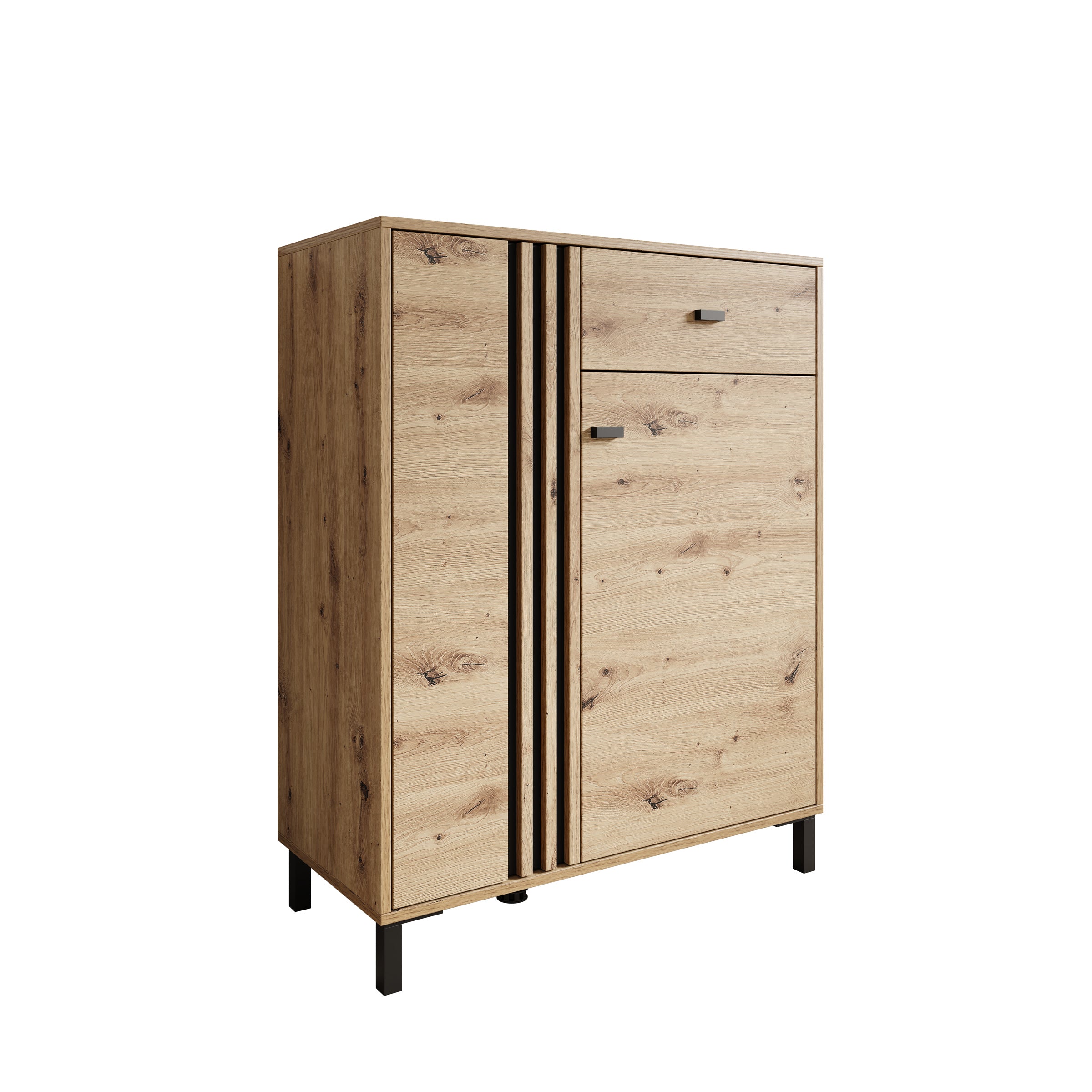 Lazuli - Schoenenkast - Eikenpatroon - 87x40x110 cm