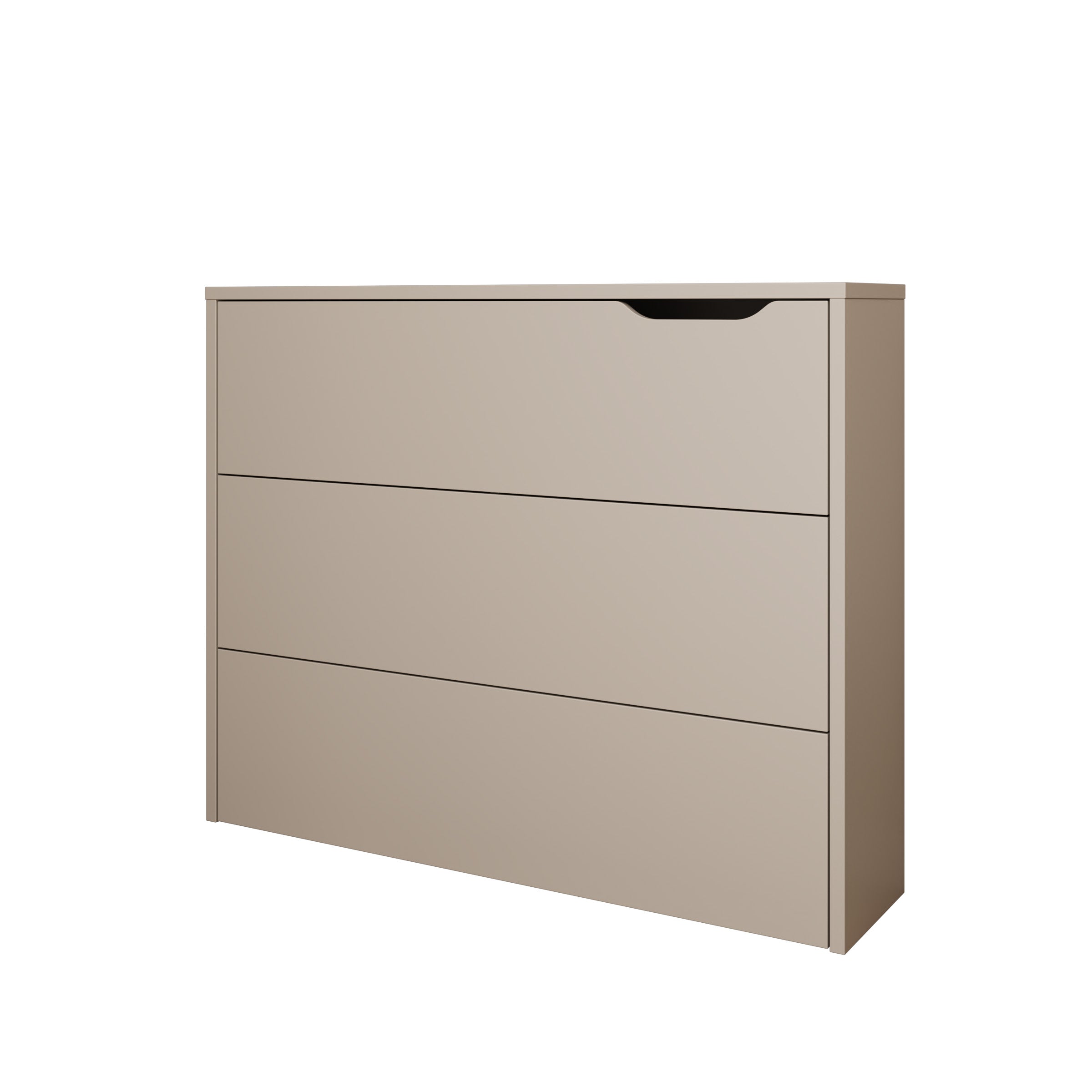 Lechi - Bureau links uitschuifbaar - Beige - 136x115x93 cm