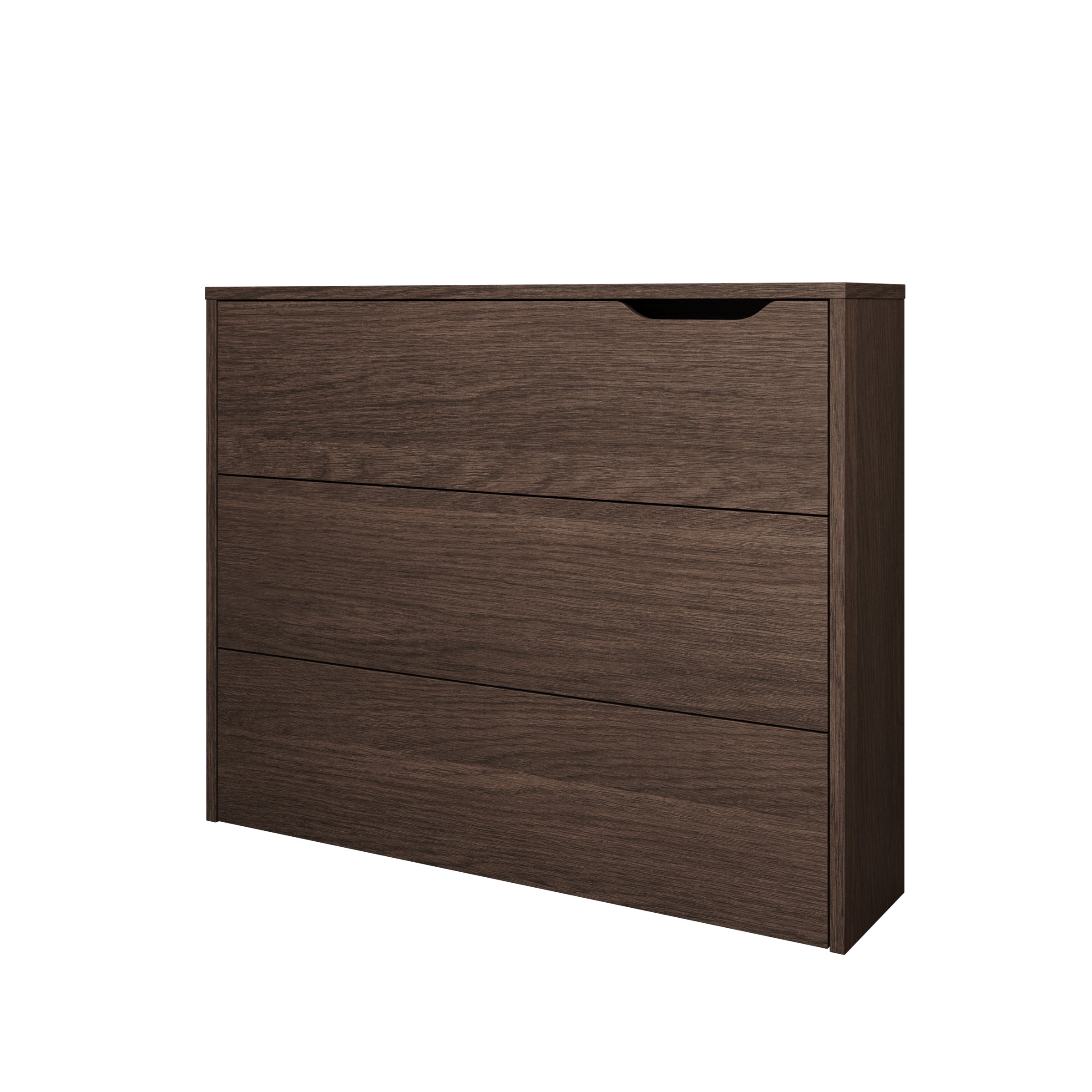 Lechi - Bureau links uitschuifbaar - Walnootpatroon - 136x115x93 cm