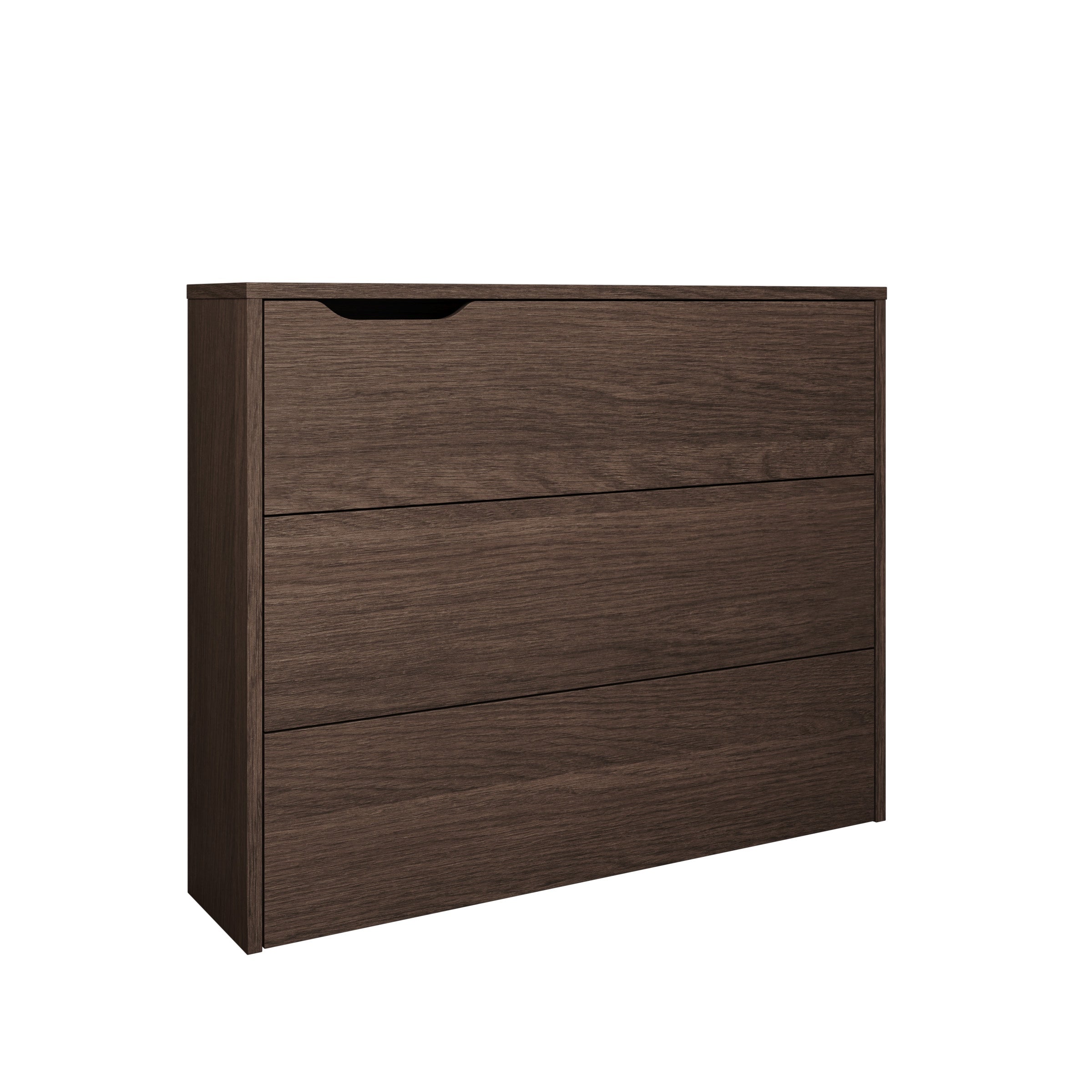 Lechi - Bureau rechts uitschuifbaar - Walnootpatroon - 136x115x93 cm