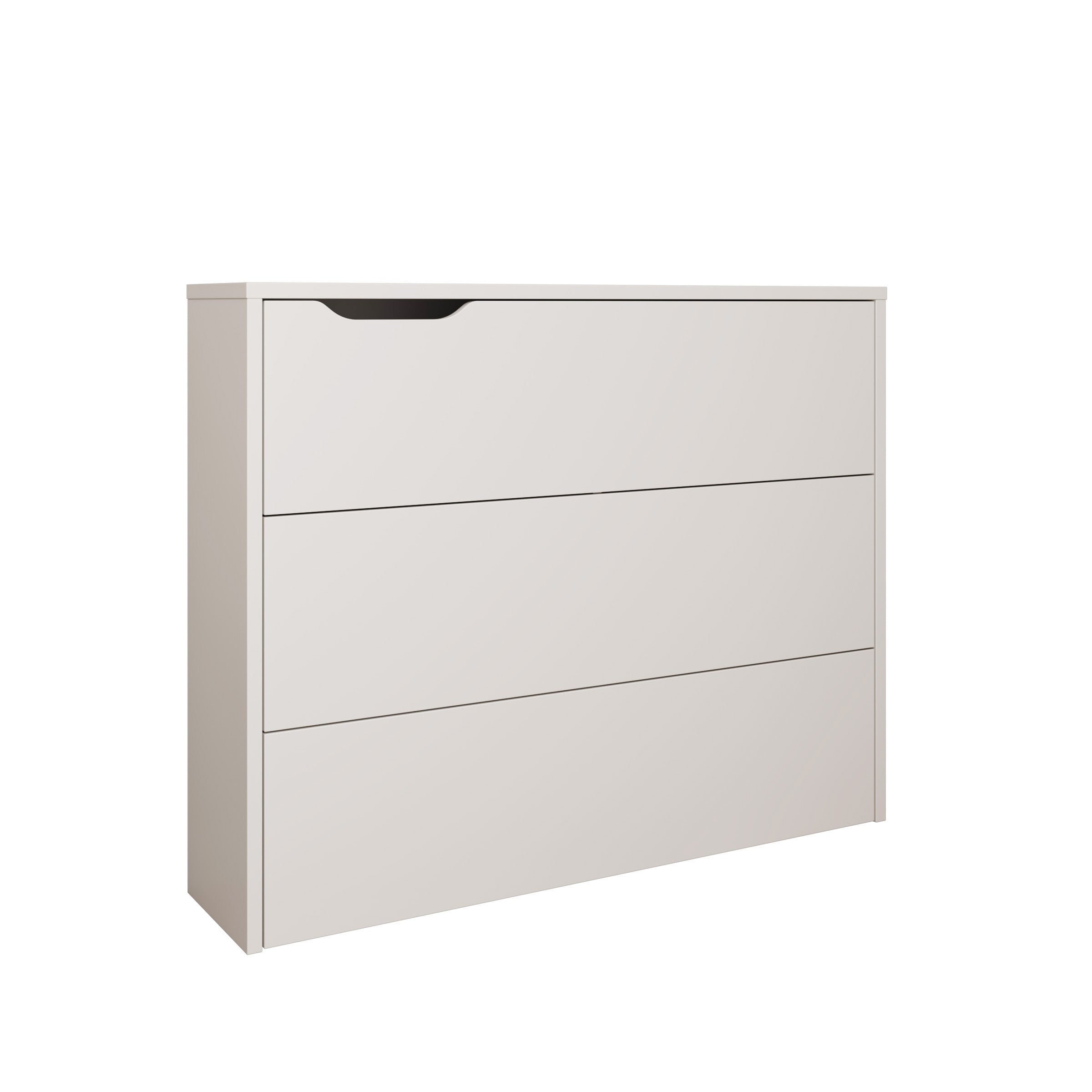 Lechi - Bureau rechts uitschuifbaar - Wit - 136x115x93 cm